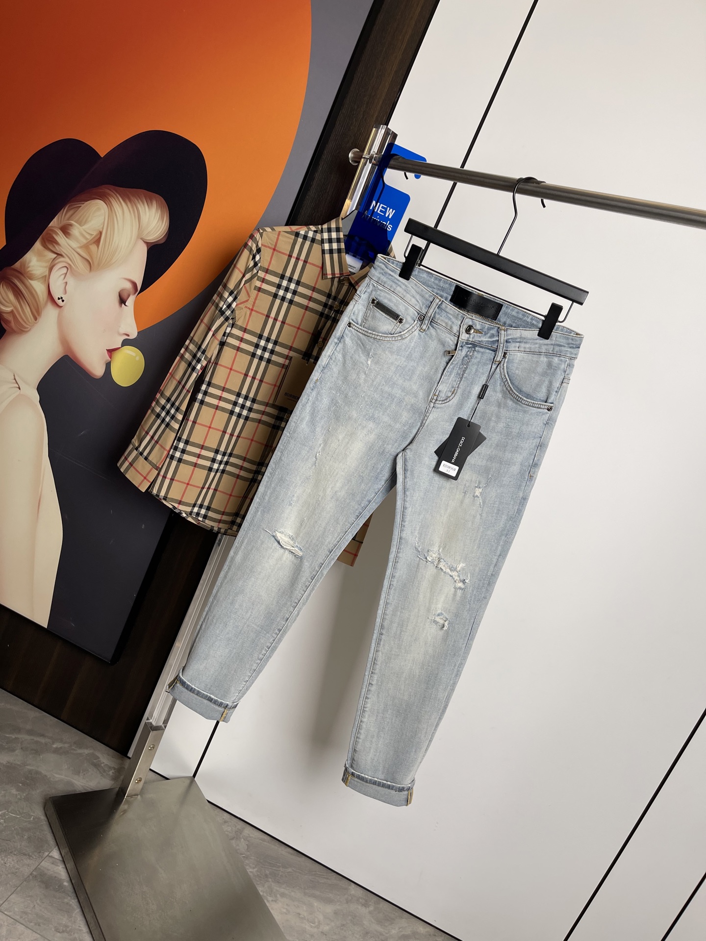 D&G2025夏季新款！薄款原单狠货牛仔裤，原版五金皮牌 ！版...