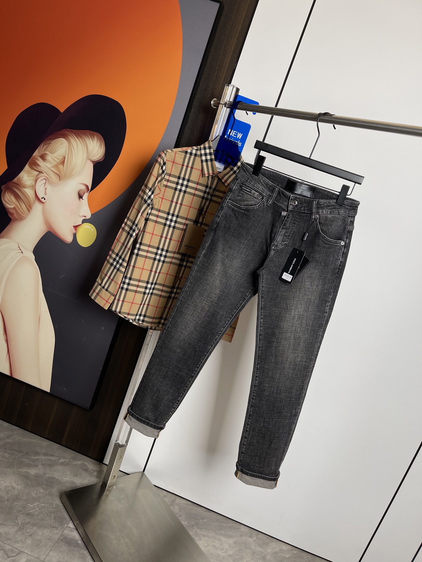 D&G2025夏季新款！薄款原单狠货牛仔裤，原版五金皮牌 ！版...