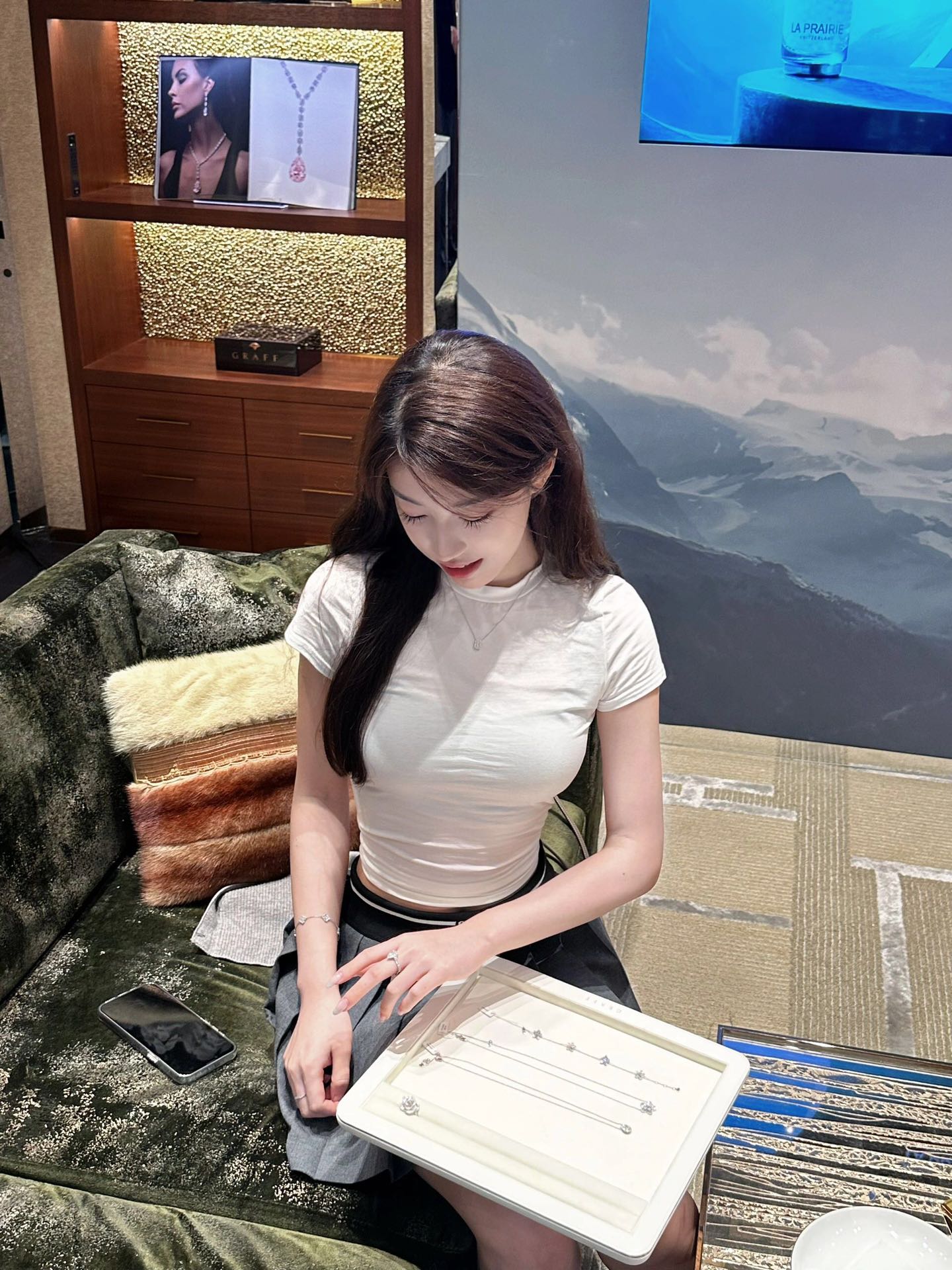 量大咨询客Fu️彩宝系列-水滴项链白钻带来清透的气息夏日活力高级感拉满通体925纯银行业标杆工艺独家行业