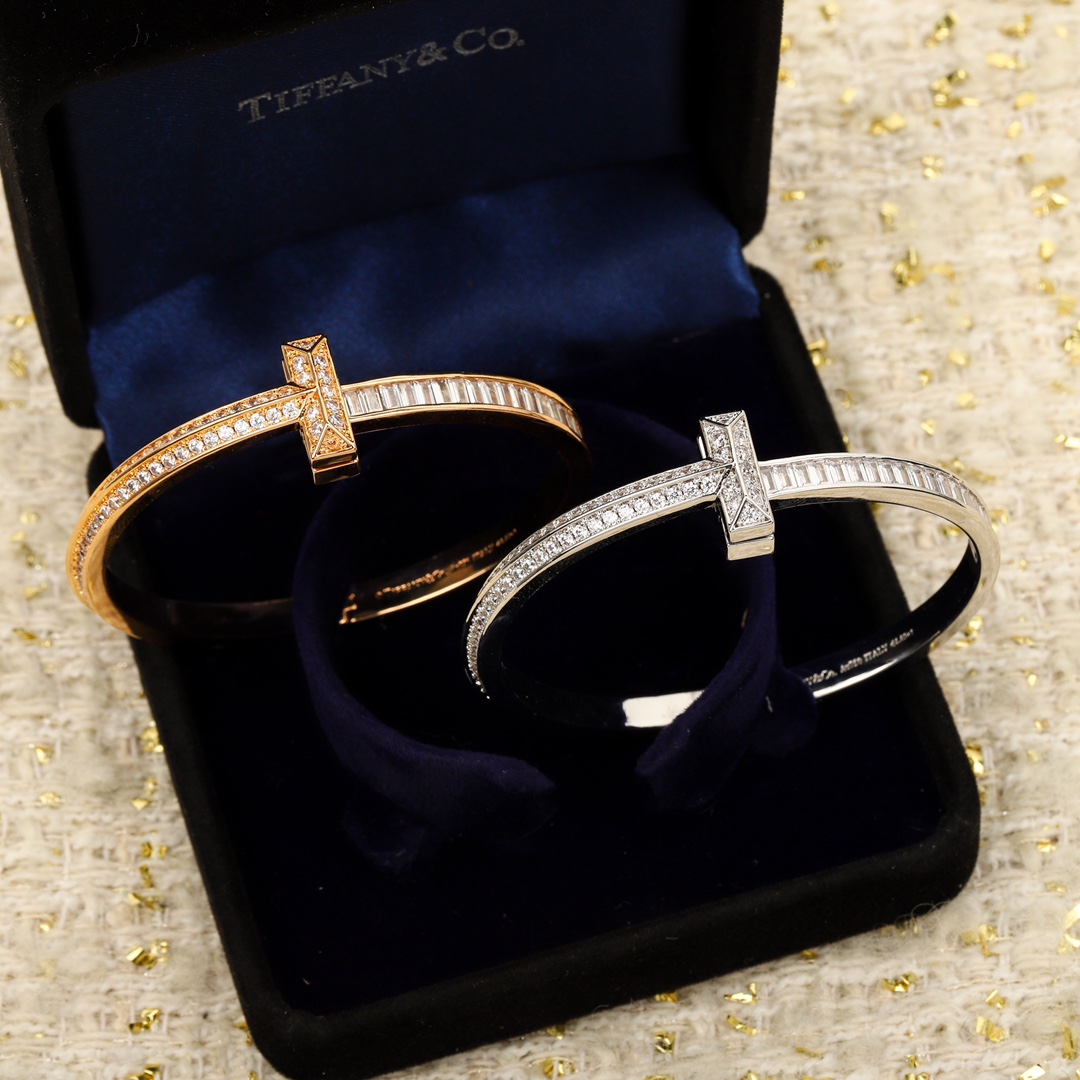 [Tiffany & Co. Jewelry]211638 [Our product] T1 diamond studded wide hinged bra
