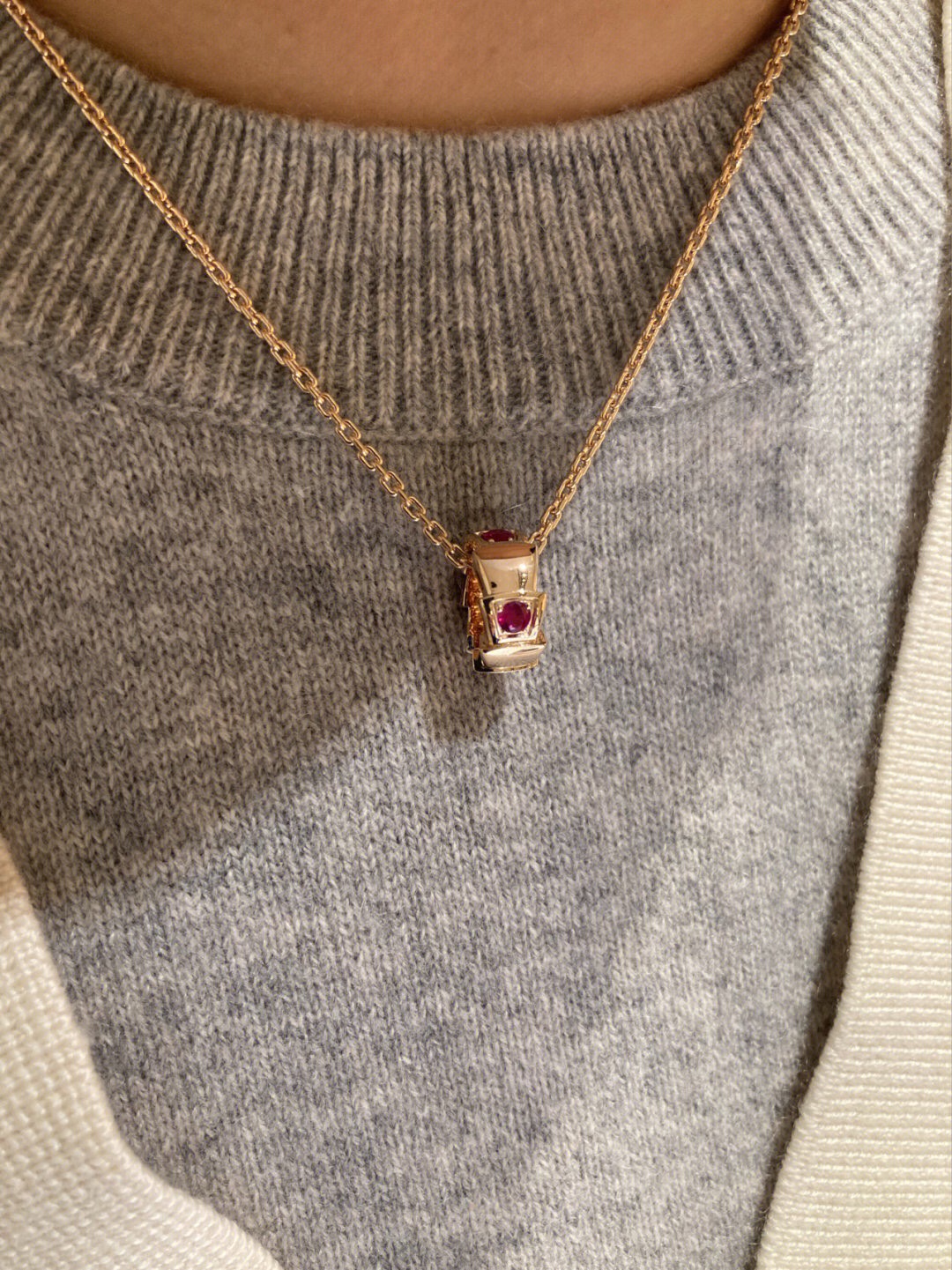 [Bulgari Jewelry]207985[Our production] New Year Ruby Limited Edition Necklace