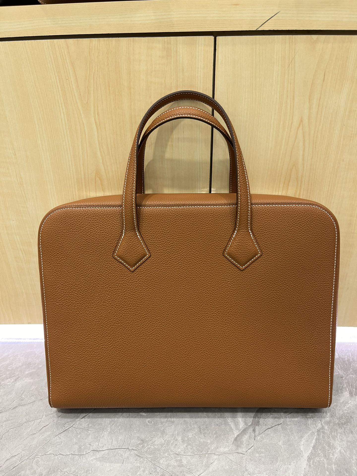 Hermes Briefcase Brown Togo leather 38cm business