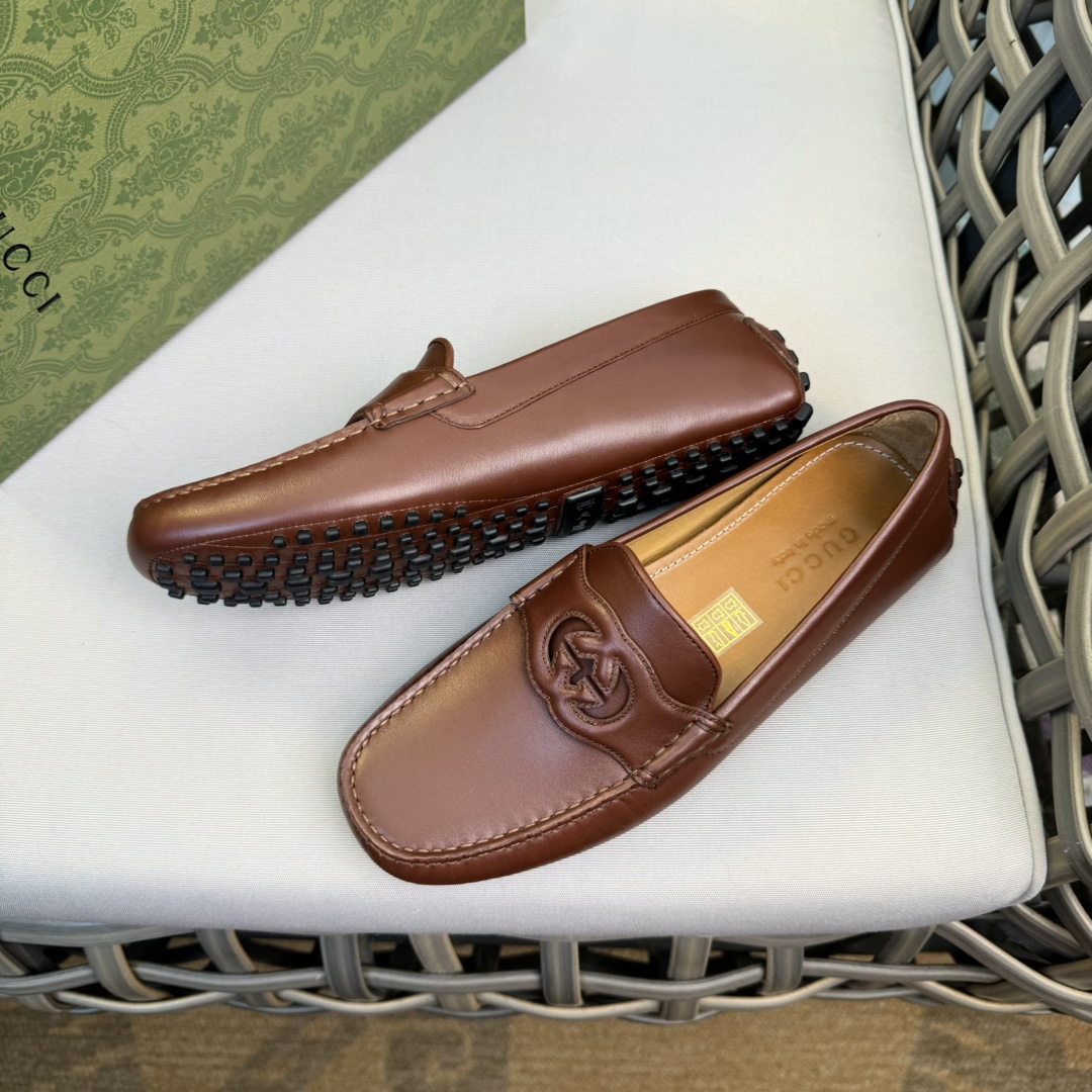 GUCC*高端豆豆鞋顶级品质原版厚实牛皮面料内里垫脚均为牛皮原版大底媲美专柜Size39-4438.45
