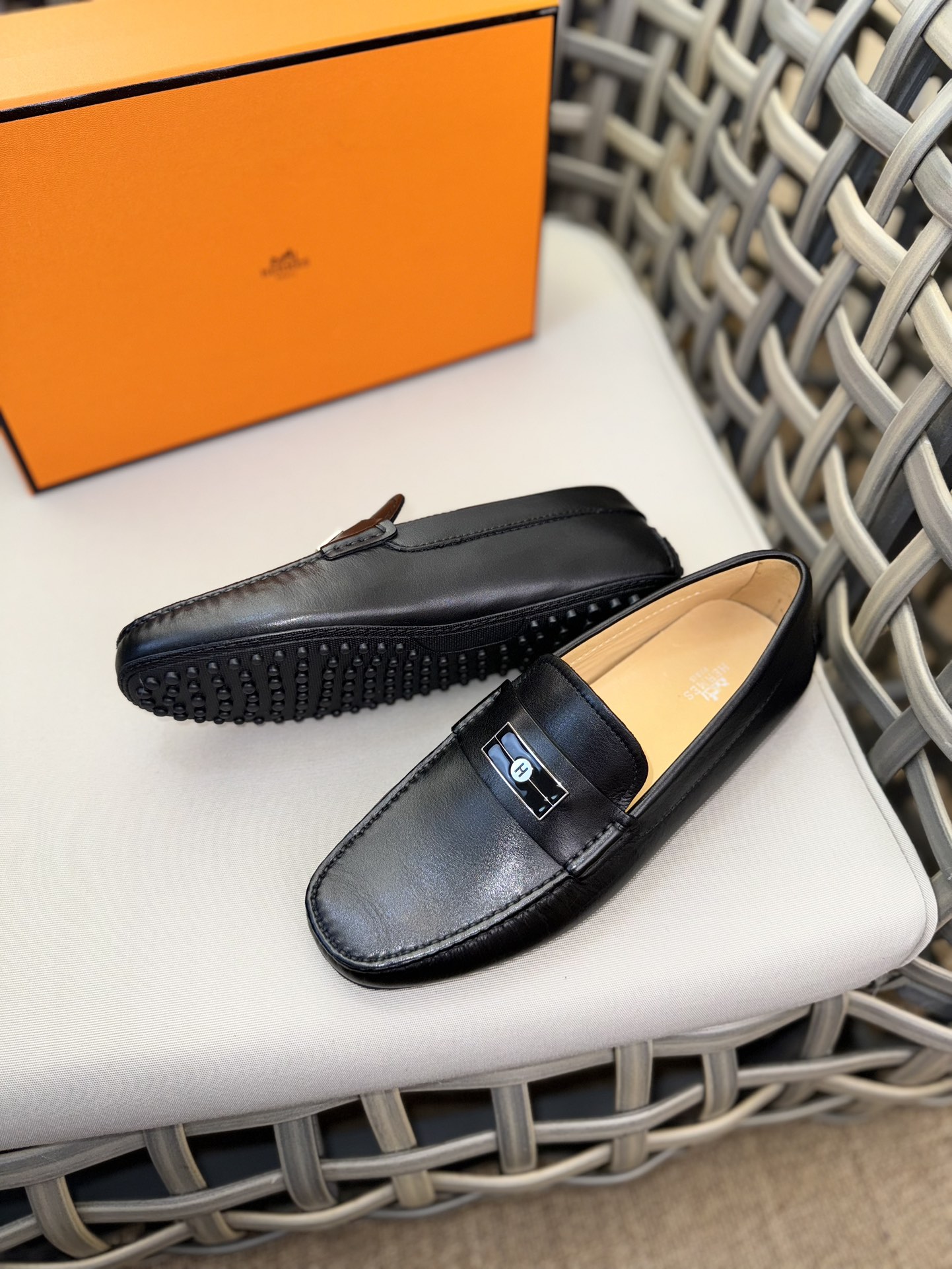 Sergio Rossi Classic Luxury Leather Shoe Loafer Ref 4