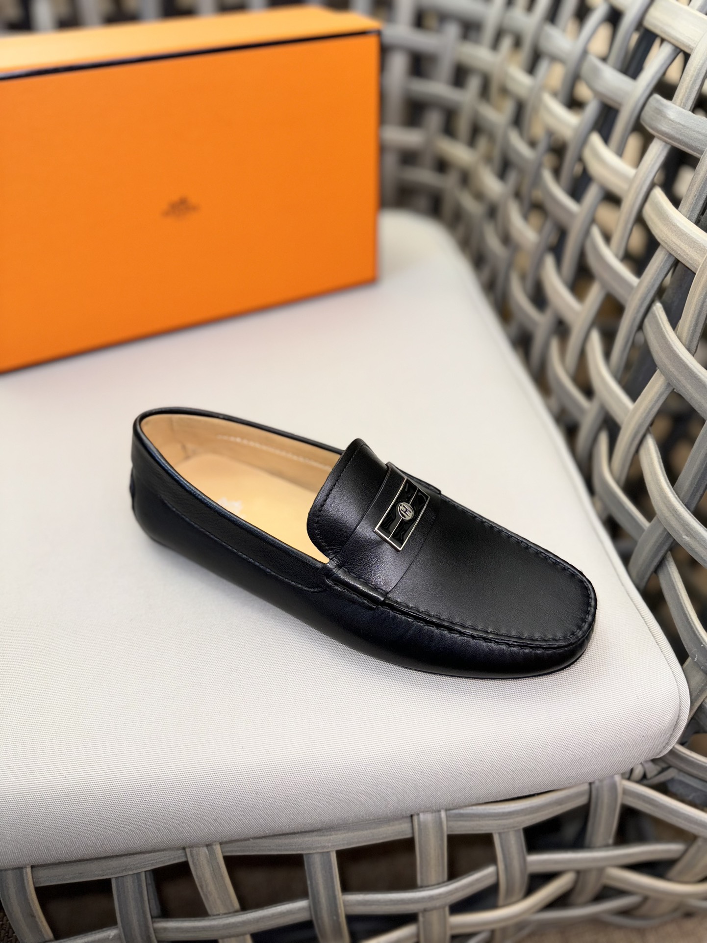 Sergio Rossi Classic Luxury Leather Shoe Loafer Ref 5