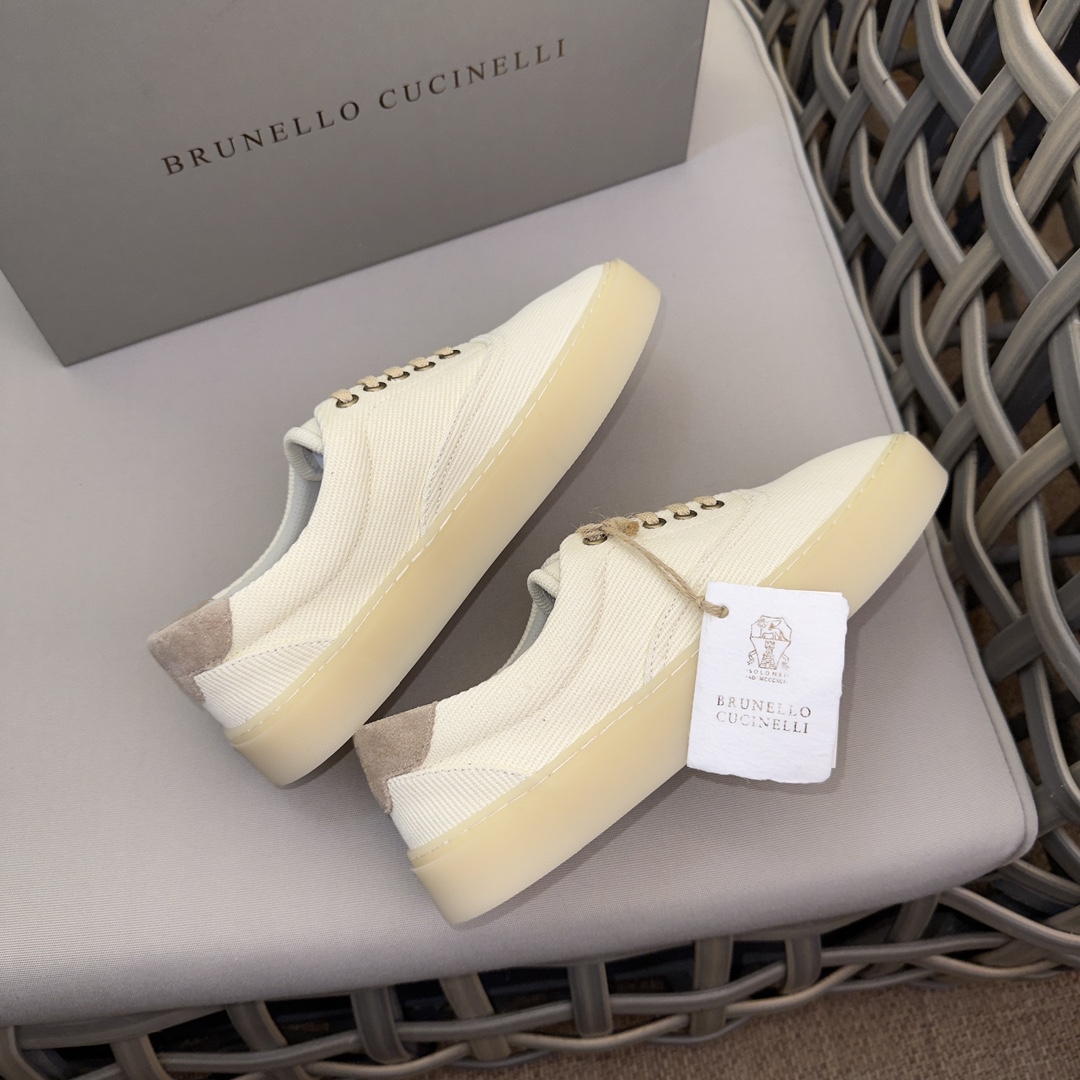 Brunello Cucinelli Nuevos Zapatos Deportivos para Hombre Este zapato deportivo plano está hecho de c