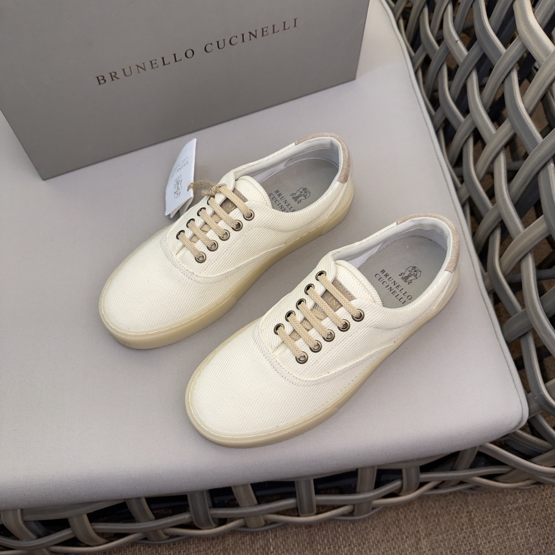 Brunello Cucinelli Nuevos Zapatos Deportivos para Hombre Este zapato deportivo plano está hecho de c