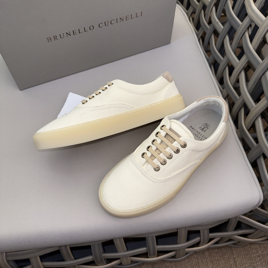 Brunello Cucinelli Nuevos Zapatos Deportivos para Hombre Este zapato deportivo plano está hecho de c