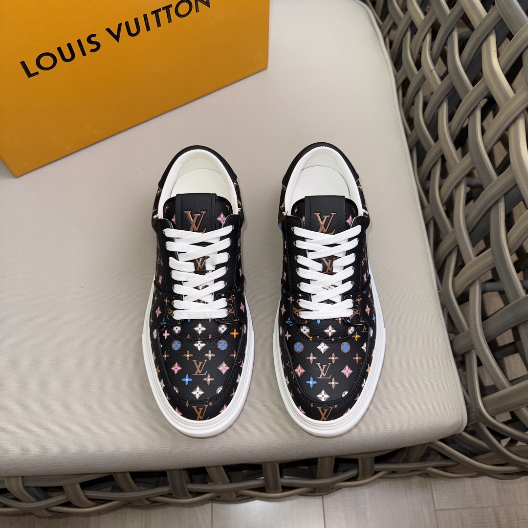 Louis Vuitton Shoes Sneakers Best Replica Quality
 Men Calfskin Cowhide Rubber Casual