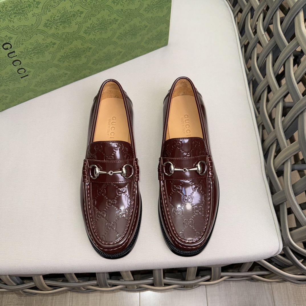 Gucci Shoes Loafers Cowhide Genuine Leather