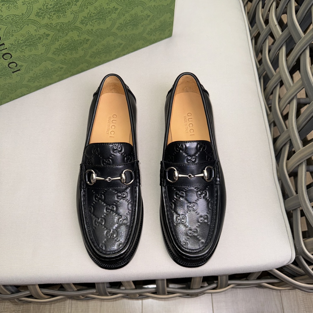 Gucci Shoes Loafers Cowhide Genuine Leather