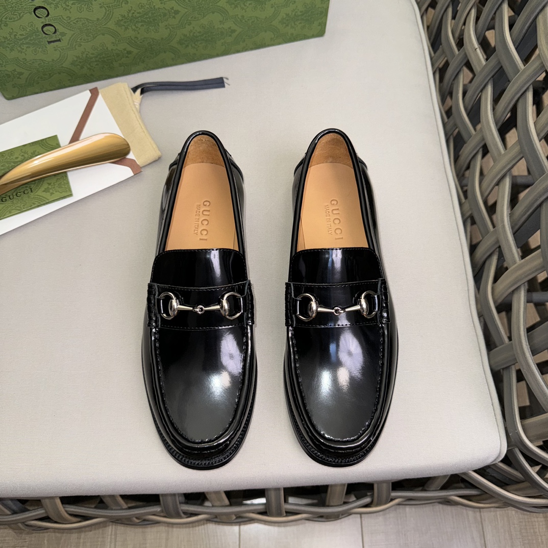 Gucci Shoes Loafers Cowhide Genuine Leather