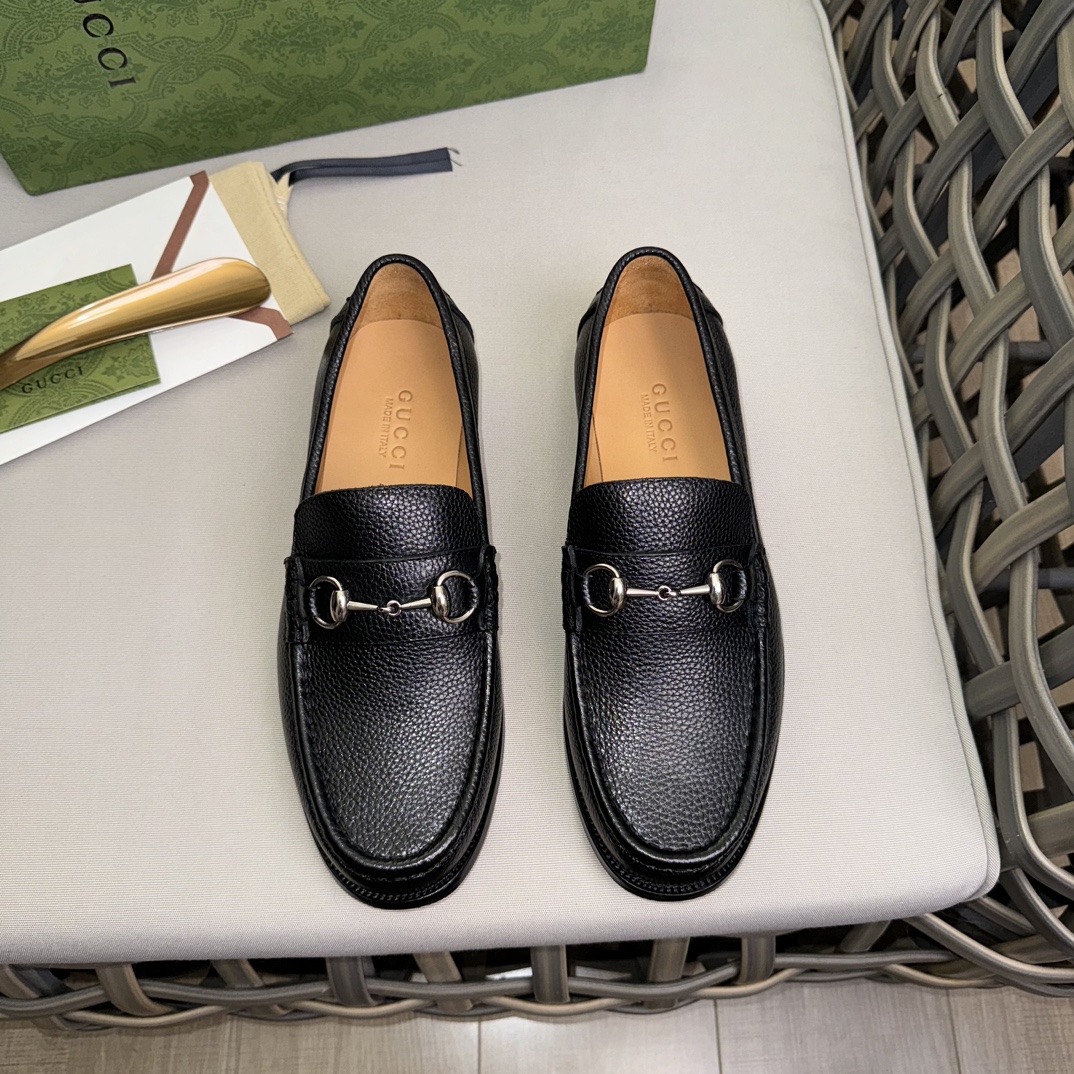 Gucci Shoes Loafers Cowhide Genuine Leather