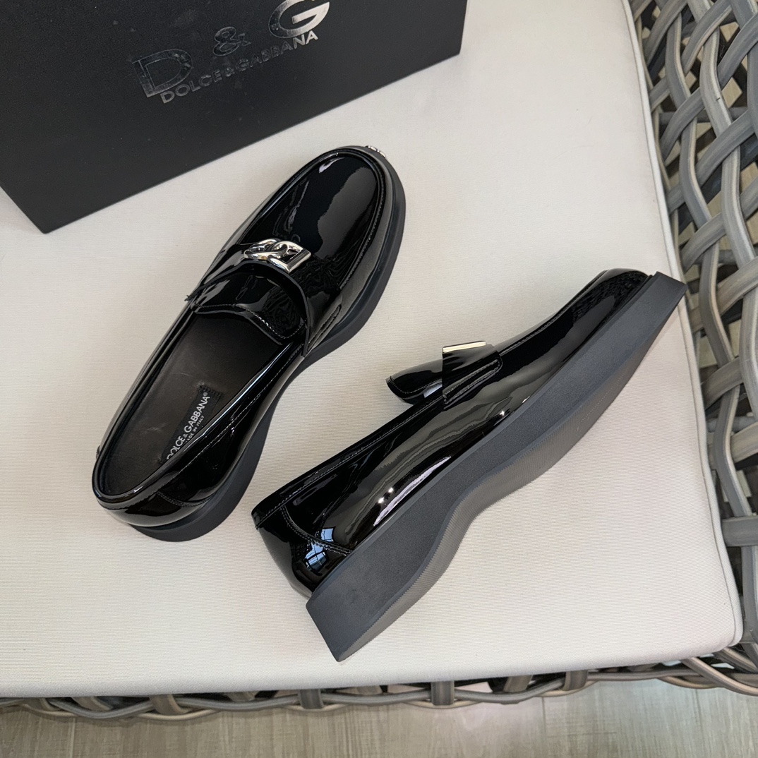 Dolce & Gabbana Haute Couture Classic Luxury Leather Shoe Loafer Shoes 6