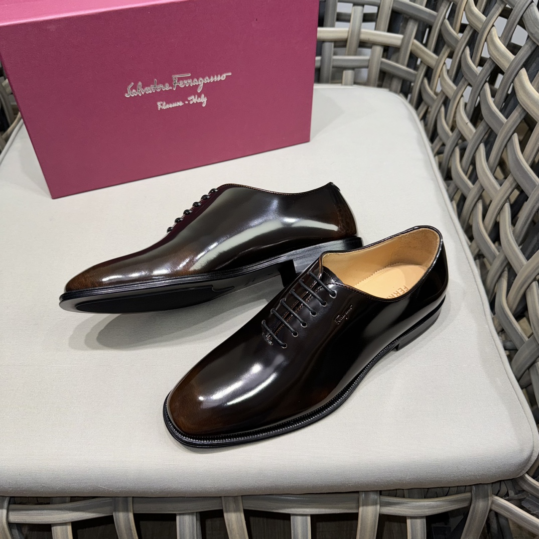 Salvatore Ferragamo Men's Leather Dress Shoes - Business & Casual 5 i1731334261 3764 0