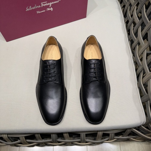 Salvatore Ferragamo Men's Leather Dress Shoes - Business Casual Oxfords 1 Salvatore Ferragamo Men's Leather Dress Shoes - Business Casual Oxfords