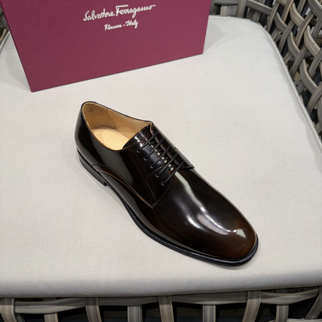 Salvatore Ferragamo Men's Leather Dress Shoes - Superior Comfort & Style 6 i1731334618 6108 6