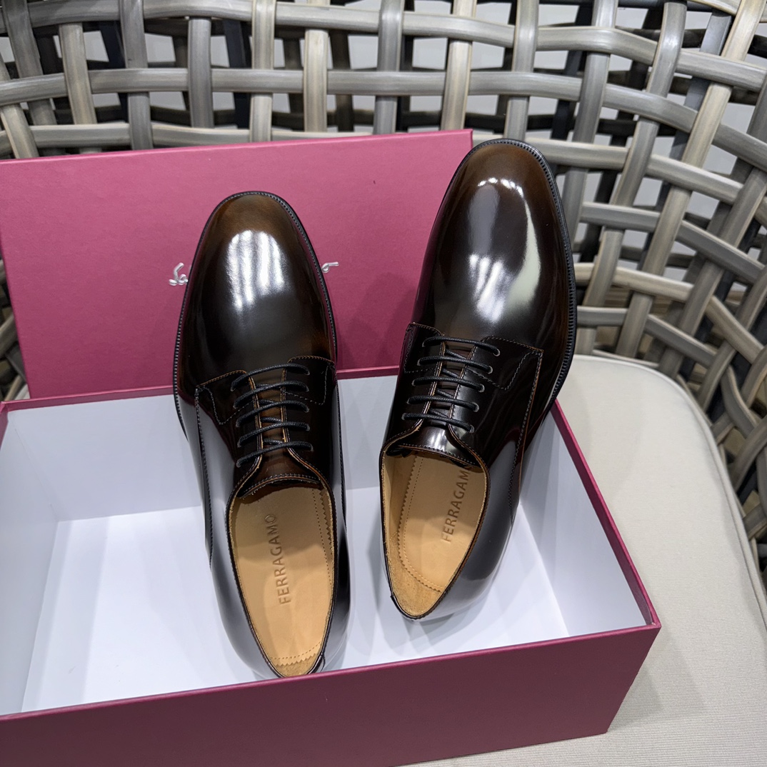 Salvatore Ferragamo Men's Leather Dress Shoes - Superior Comfort & Style 10 i1731334618 7428 4