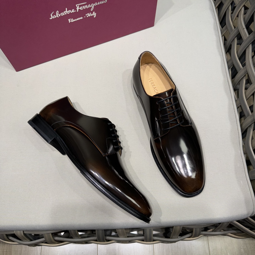 Salvatore Ferragamo Men's Leather Dress Shoes - Superior Comfort & Style 4 i1731334618 9958 3