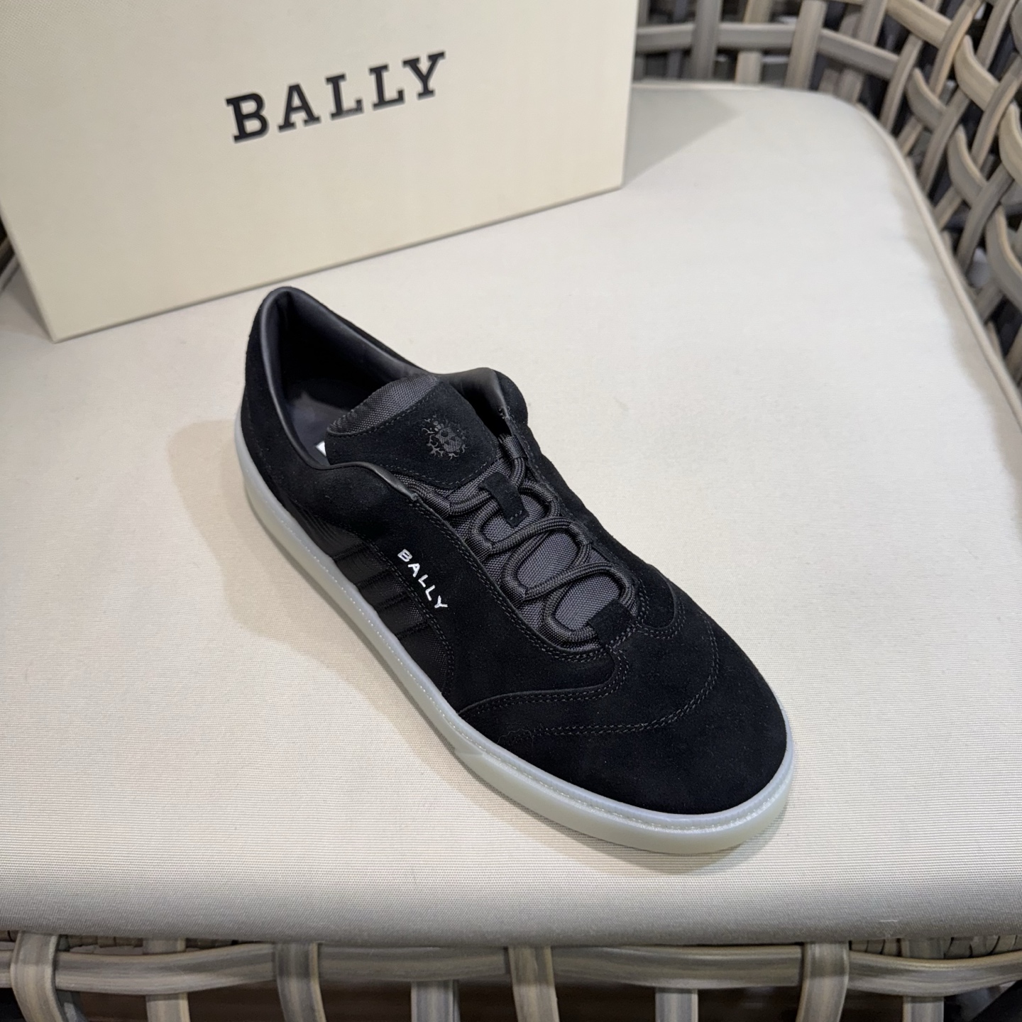 Bally Men's Black Suede & Canvas Casual Sneakers - Comfortable & Durable 6 i1743281493882 2370 0 4