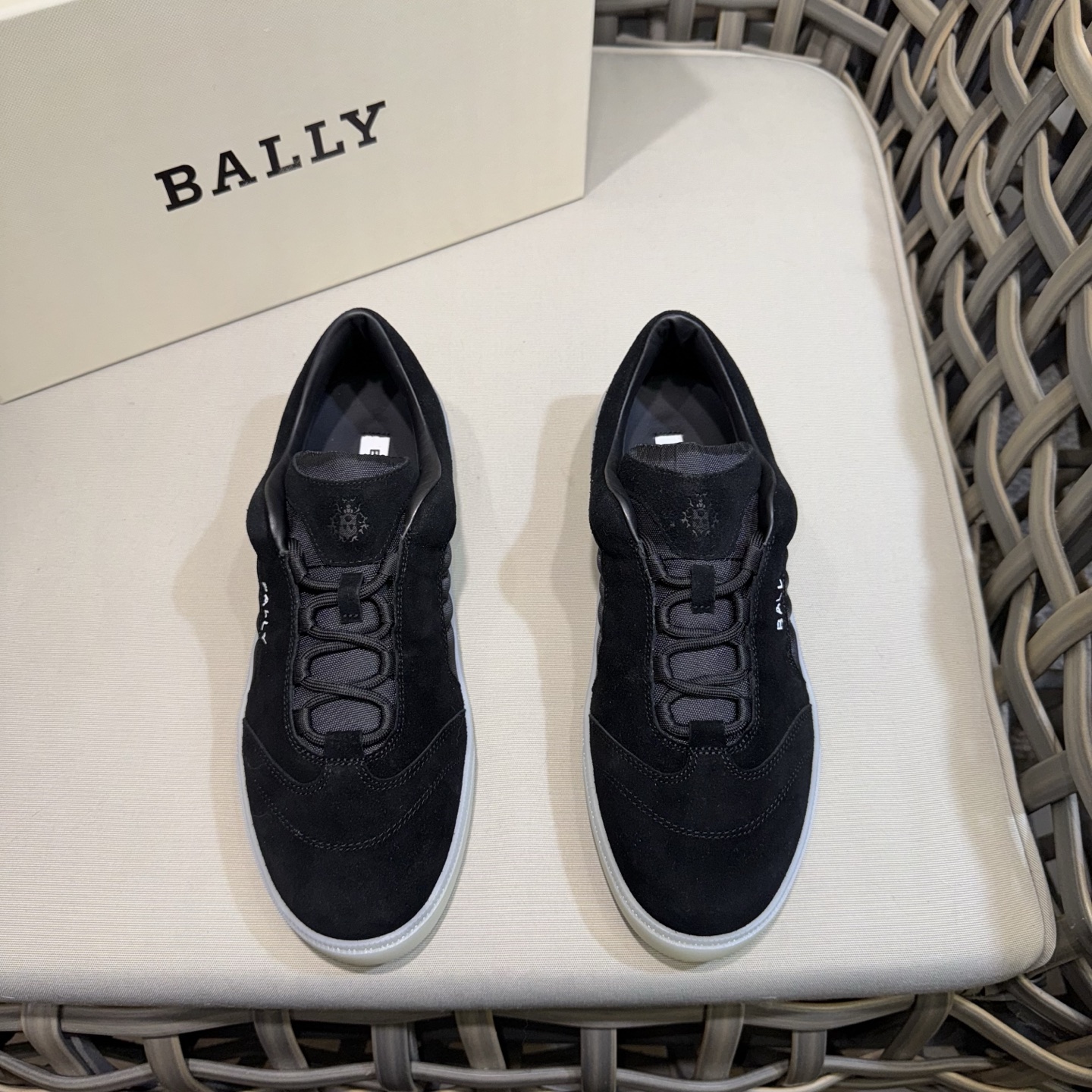 Bally Men's Black Suede & Canvas Casual Sneakers - Comfortable & Durable 1 Bally Men's Black Suede & Canvas Casual Sneakers - Comfortable & Durable