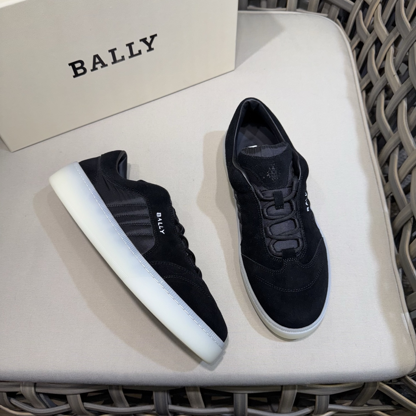 Bally Men's Black Suede & Canvas Casual Sneakers - Comfortable & Durable 4 i1743281494408 9093 0 2
