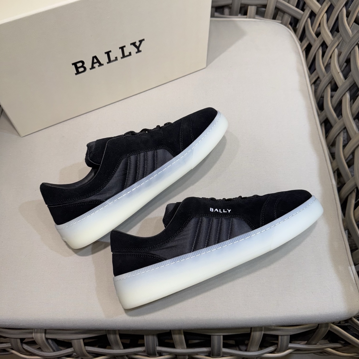 Bally Men's Black Suede & Canvas Casual Sneakers - Comfortable & Durable 7 i1743281494420 9823 0 5
