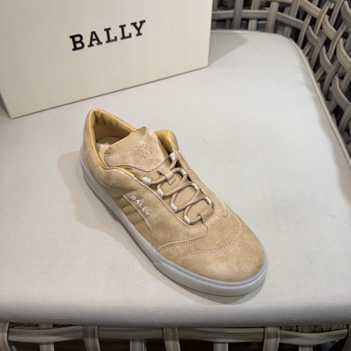 Bally New Men's Casual Sneakers Soft Suede Leather Canvas Shoes 6 i1743281585637 3877 0 4
