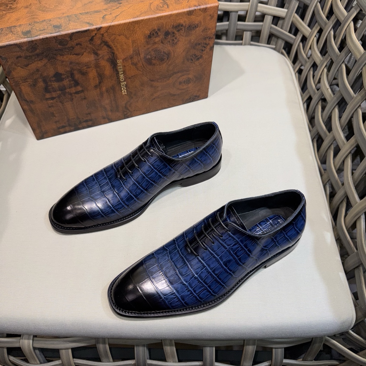 Stefano Ricci Men's Luxury Leather Oxford Shoes - Premium Quality, Stylish & Durable 3 i1744142840015 6788 0 1