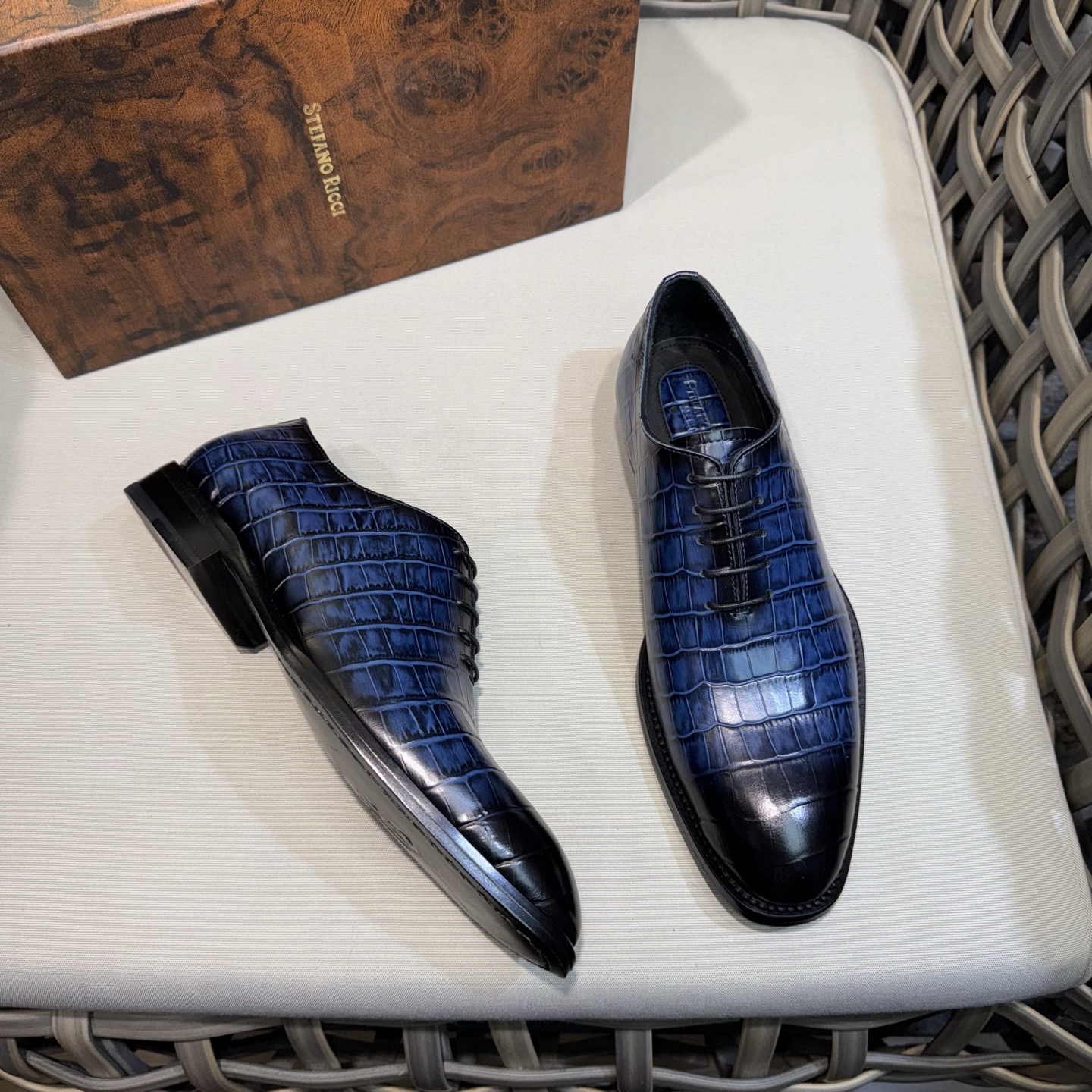 Stefano Ricci Men's Luxury Leather Oxford Shoes - Premium Quality, Stylish & Durable 4 i1744142841316 3046 0 2
