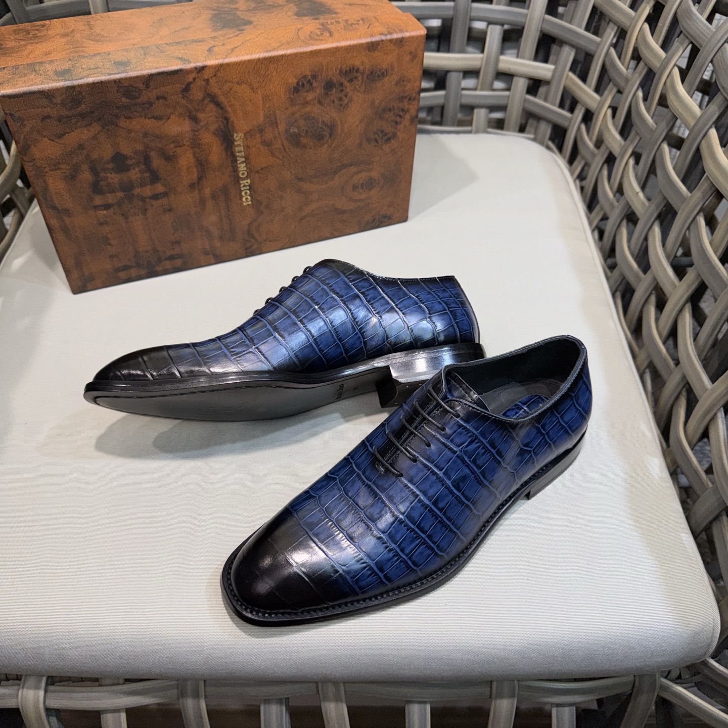 Stefano Ricci Men's Luxury Leather Oxford Shoes - Premium Quality, Stylish & Durable 5 i1744142841374 2006 0 3