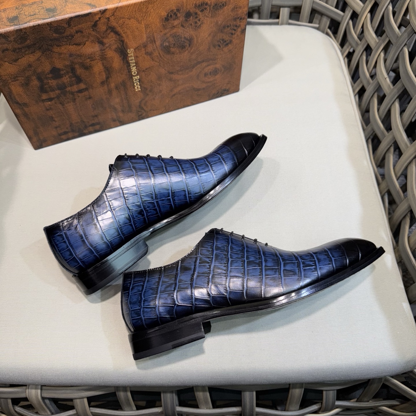 Stefano Ricci Men's Luxury Leather Oxford Shoes - Premium Quality, Stylish & Durable 7 i1744142841387 1573 0 5