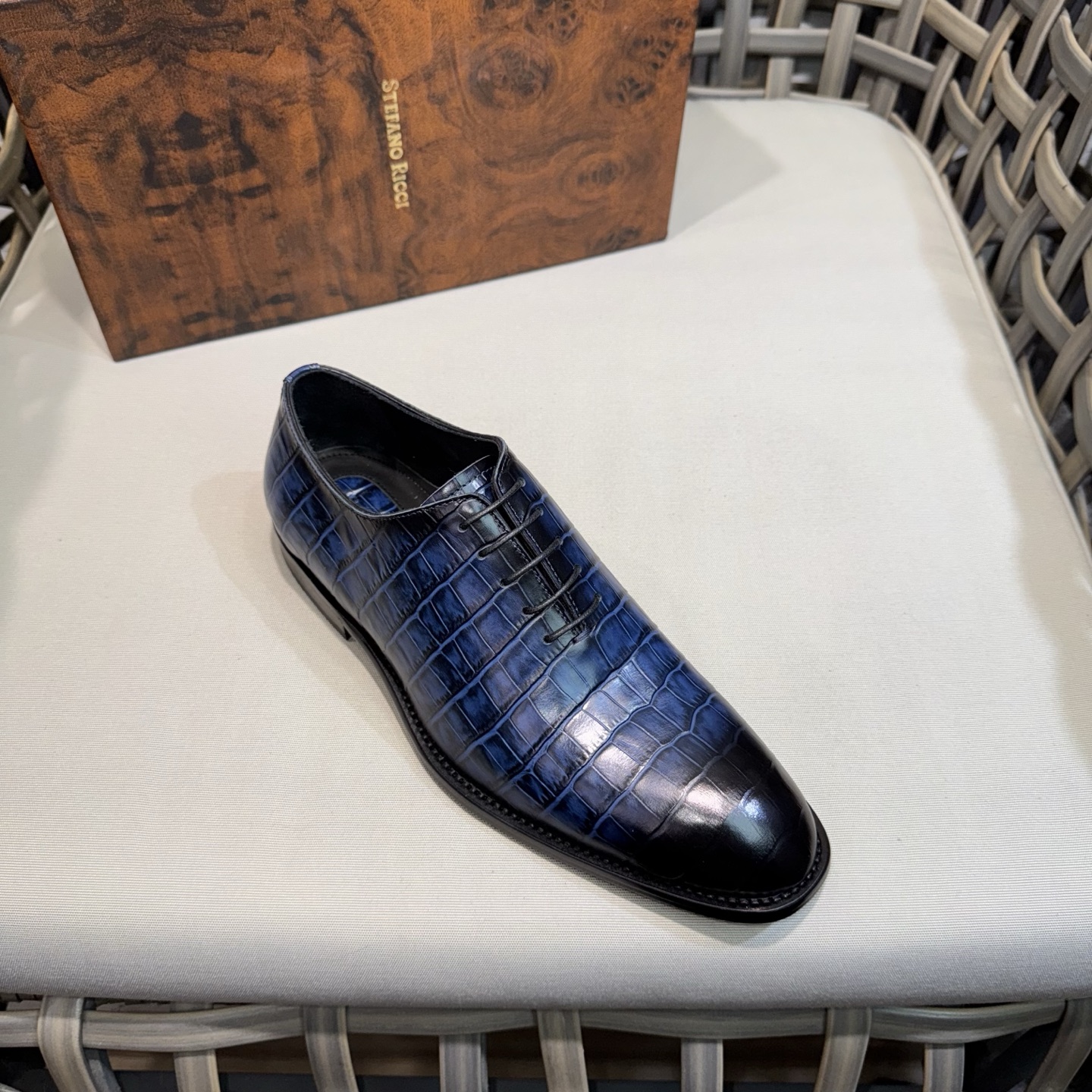 Stefano Ricci Men's Luxury Leather Oxford Shoes - Premium Quality, Stylish & Durable 6 i1744142841440 9912 0 4