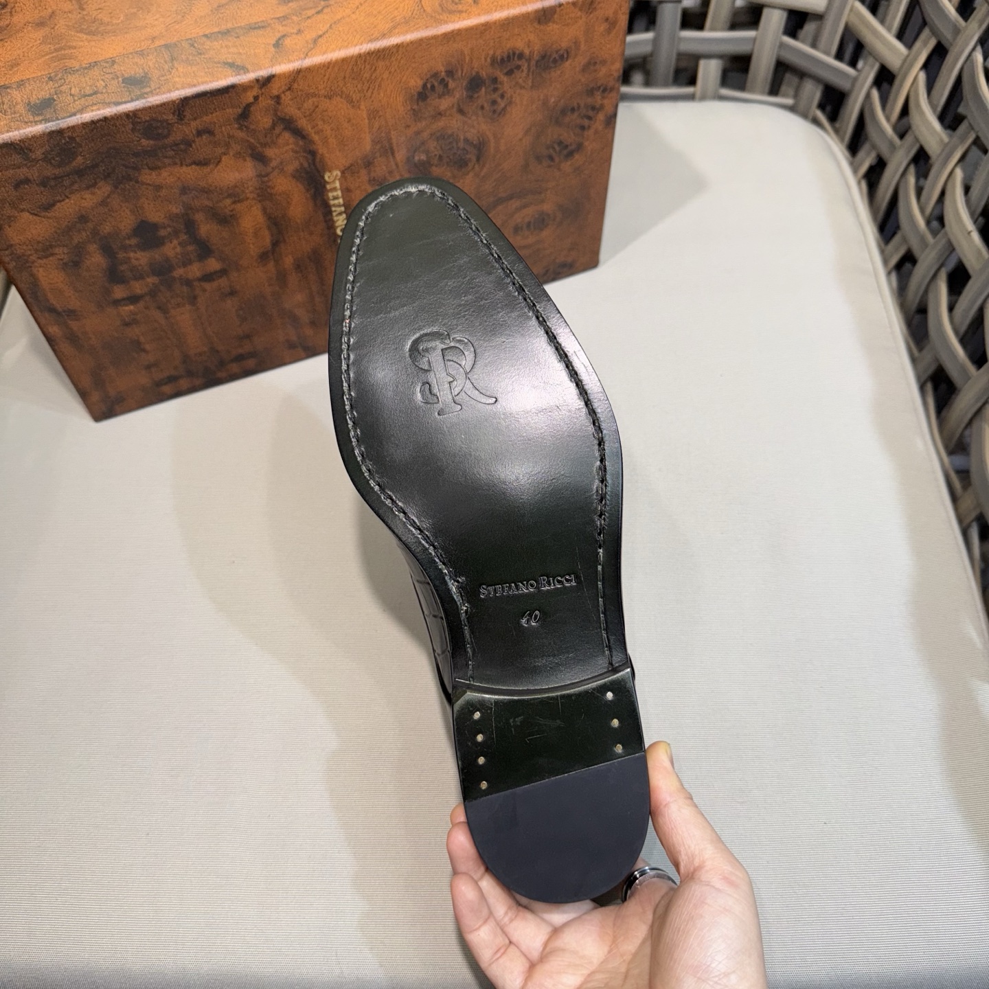Stefano Ricci Men's Black Alligator Leather Double Monk Strap Dress Shoe 10 i1744142964651 2442 0 8