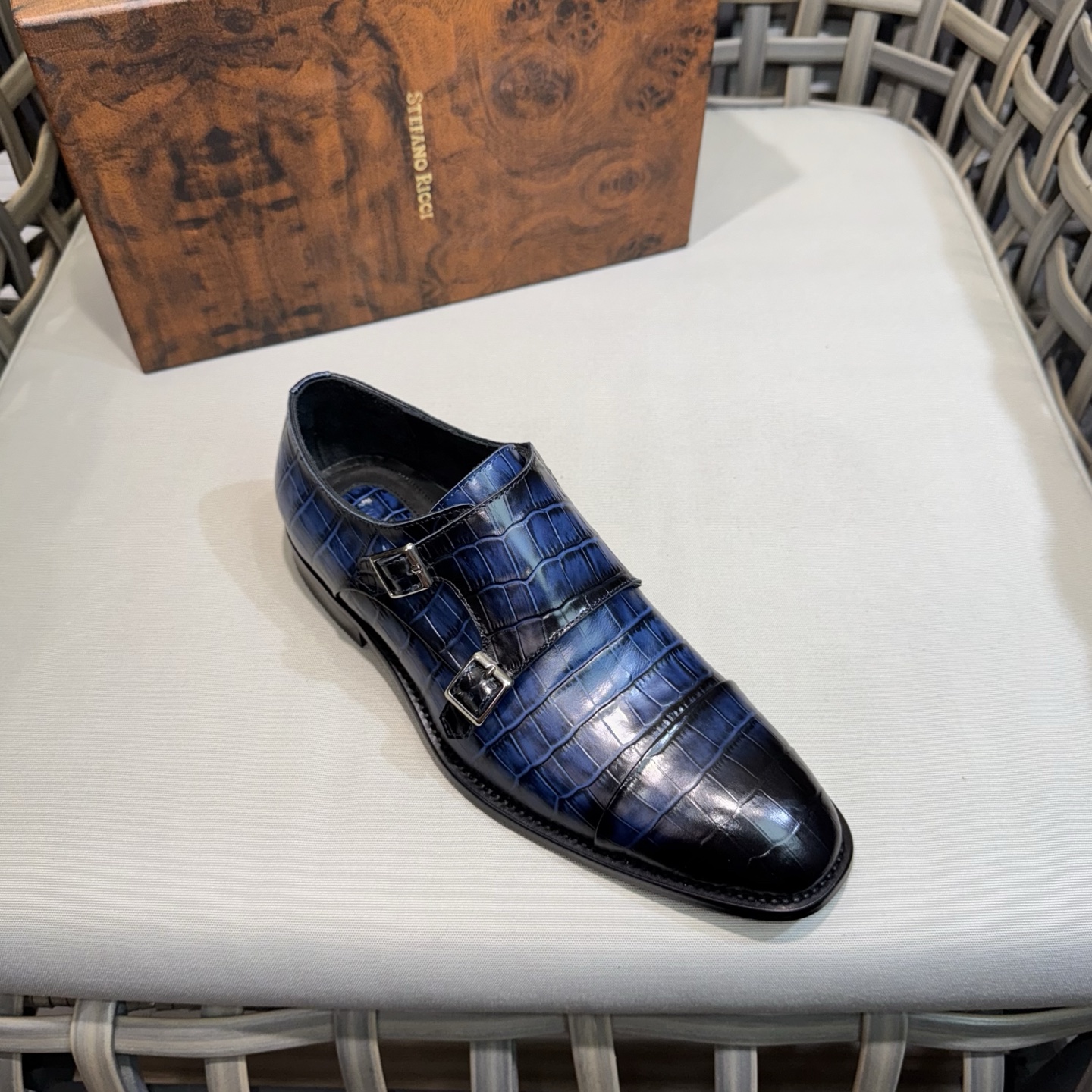 Stefano Ricci Men's Formal Leather Shoes Designer Buckle Dress Shoes 6 i1744142976563 4333 0 4