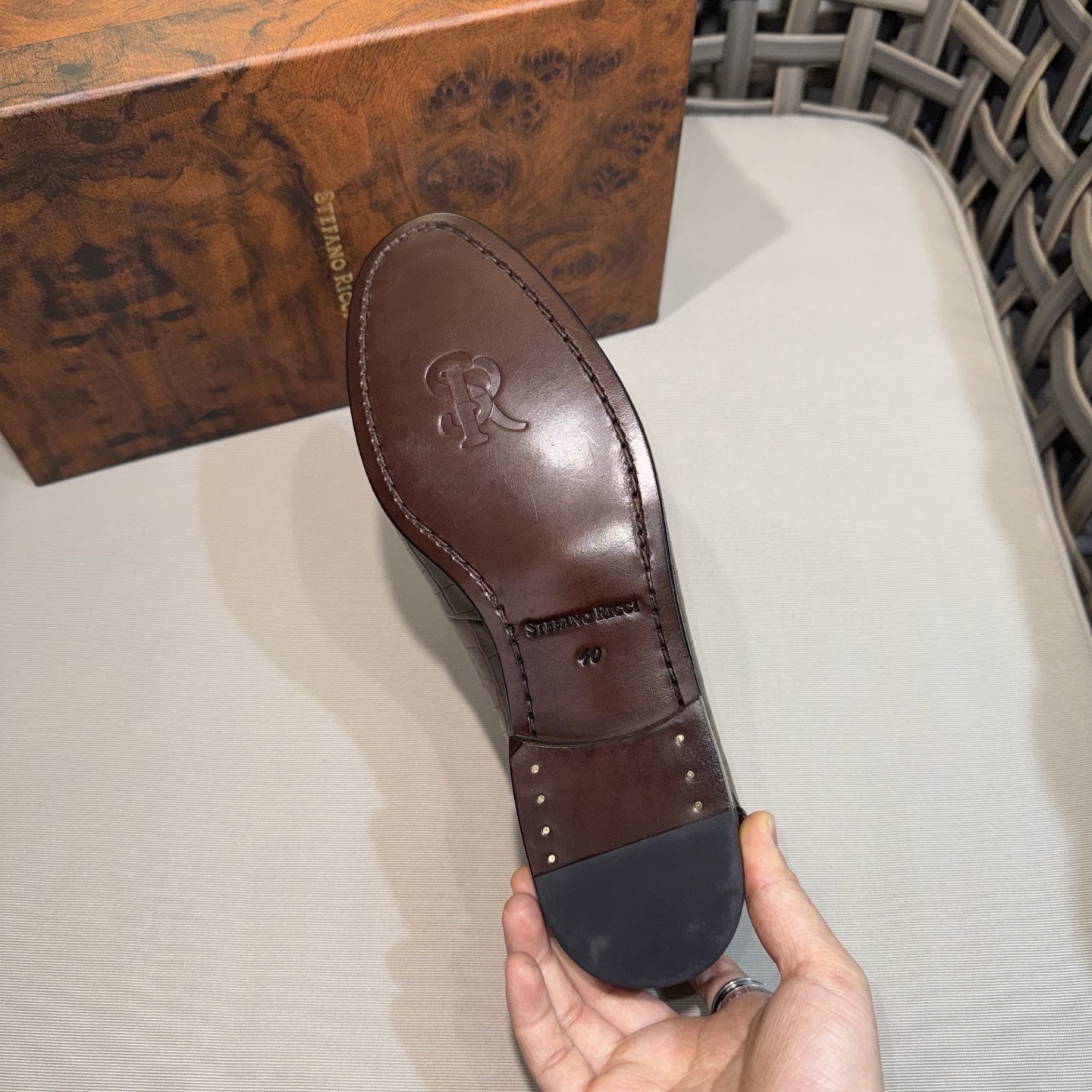 Stefano Ricci Men's Brown Leather Loafers - Premium Formal & Casual Shoes 10 i1744143544878 5279 0 8