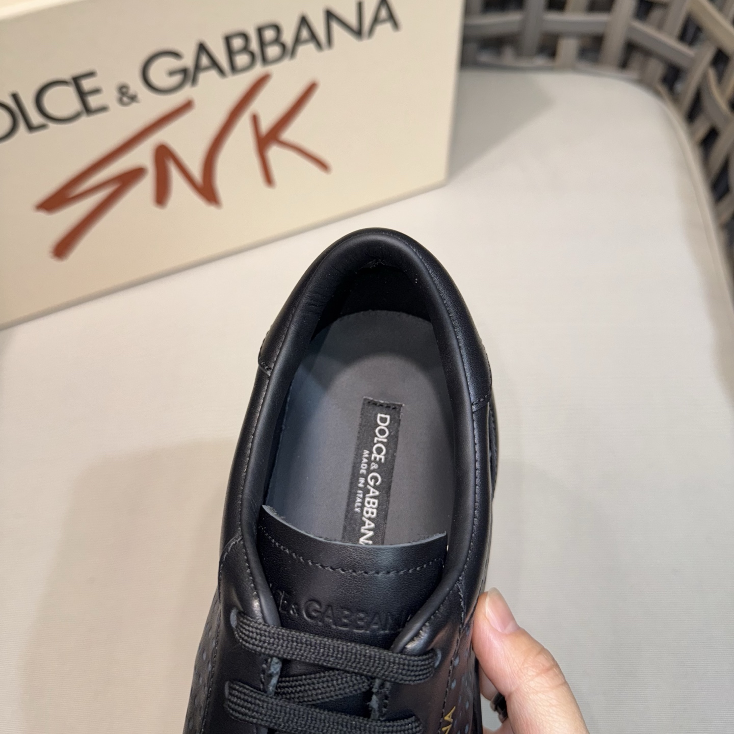 Dolce & Gabbana Men's Leather Sneakers - Perforated Design, Comfortable Fit 8 i1744524911926 9430 0 6