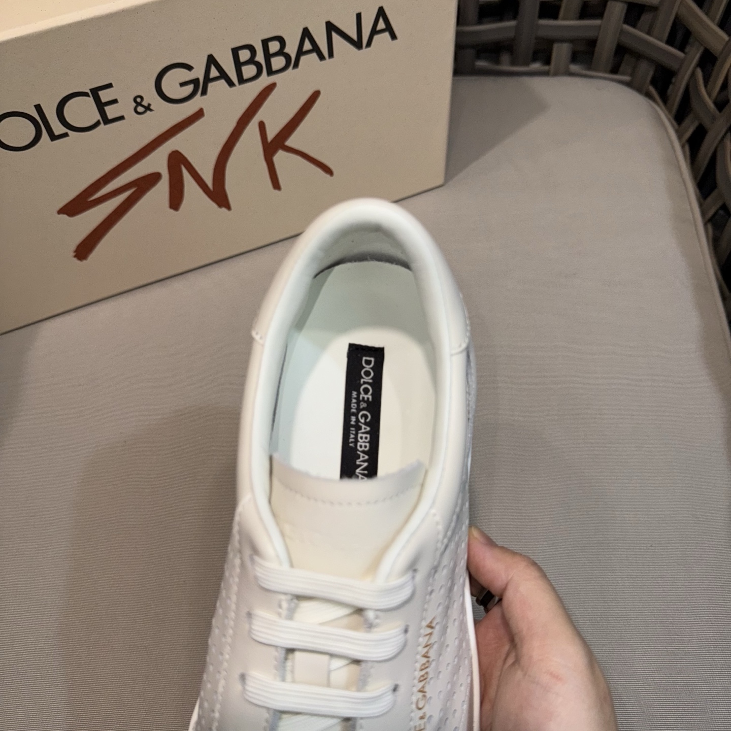 Dolce&Gabbana Men's Leather Sneakers - Perforated Design, Comfortable Fit 8 i1744524973563 2772 0 6