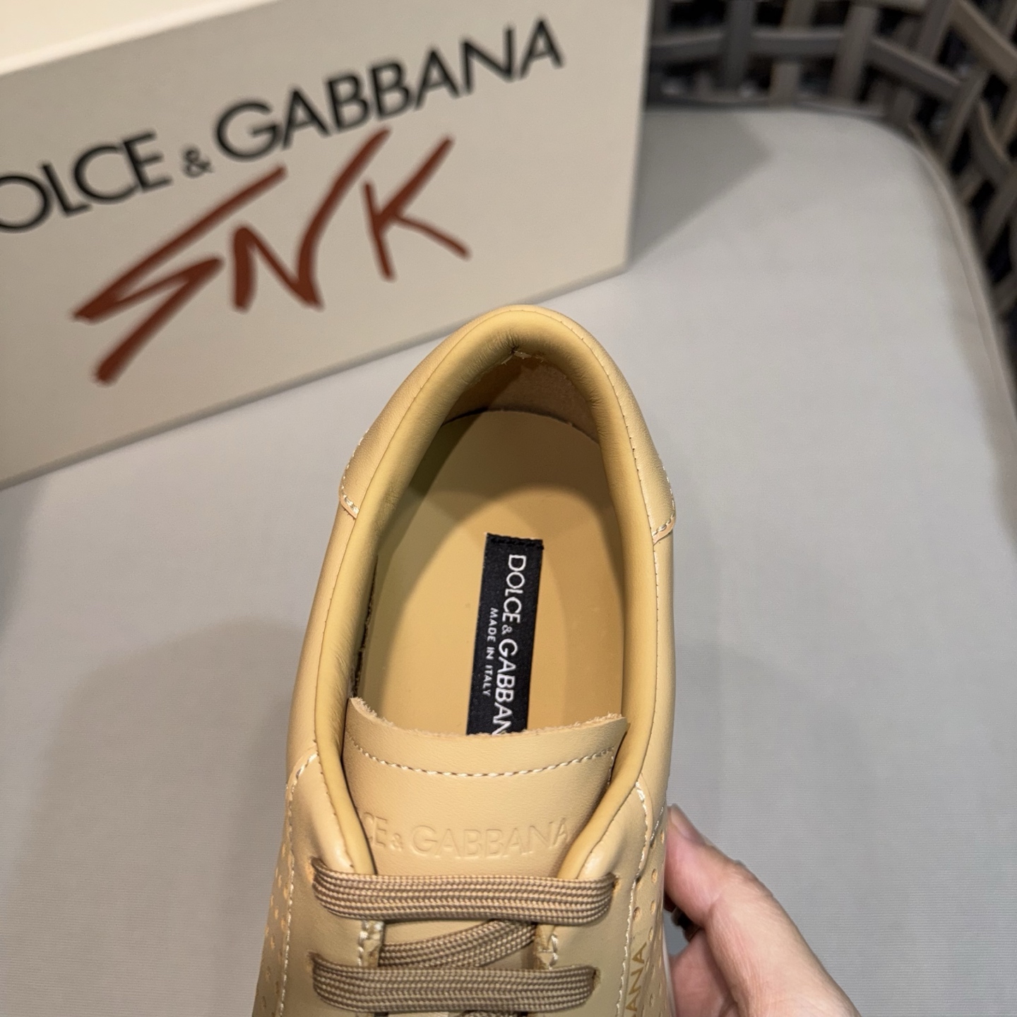Dolce&Gabbana Men's Leather Casual Sneakers - Breathable and Comfortable 8 i1744524993316 9809 0 6
