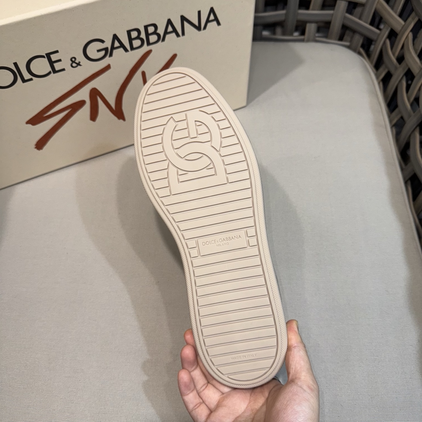 Dolce & Gabbana Men's White Leather Perforated Sneakers - Breathable & Stylish 10 i1744525002053 8455 0 8