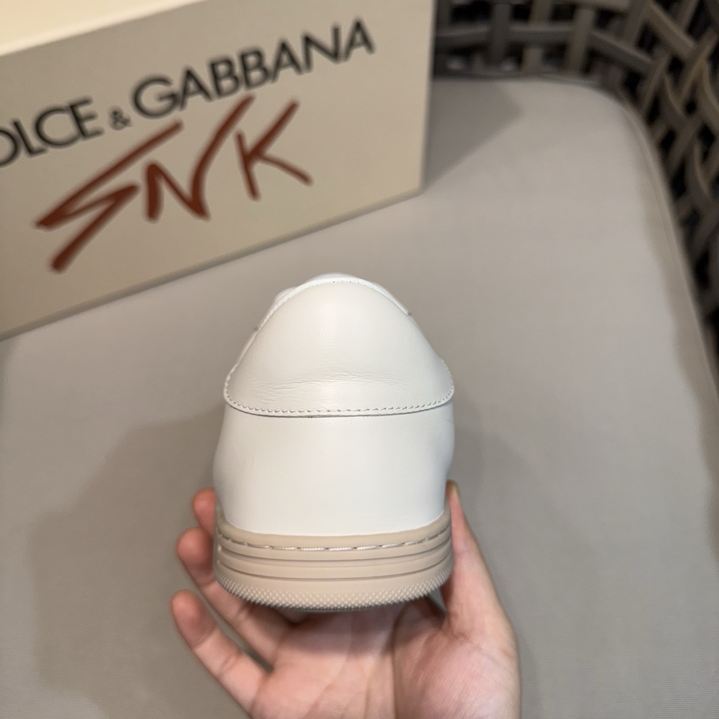 Dolce & Gabbana Men's White Leather Perforated Sneakers - Breathable & Stylish 9 i1744525002176 4418 0 7