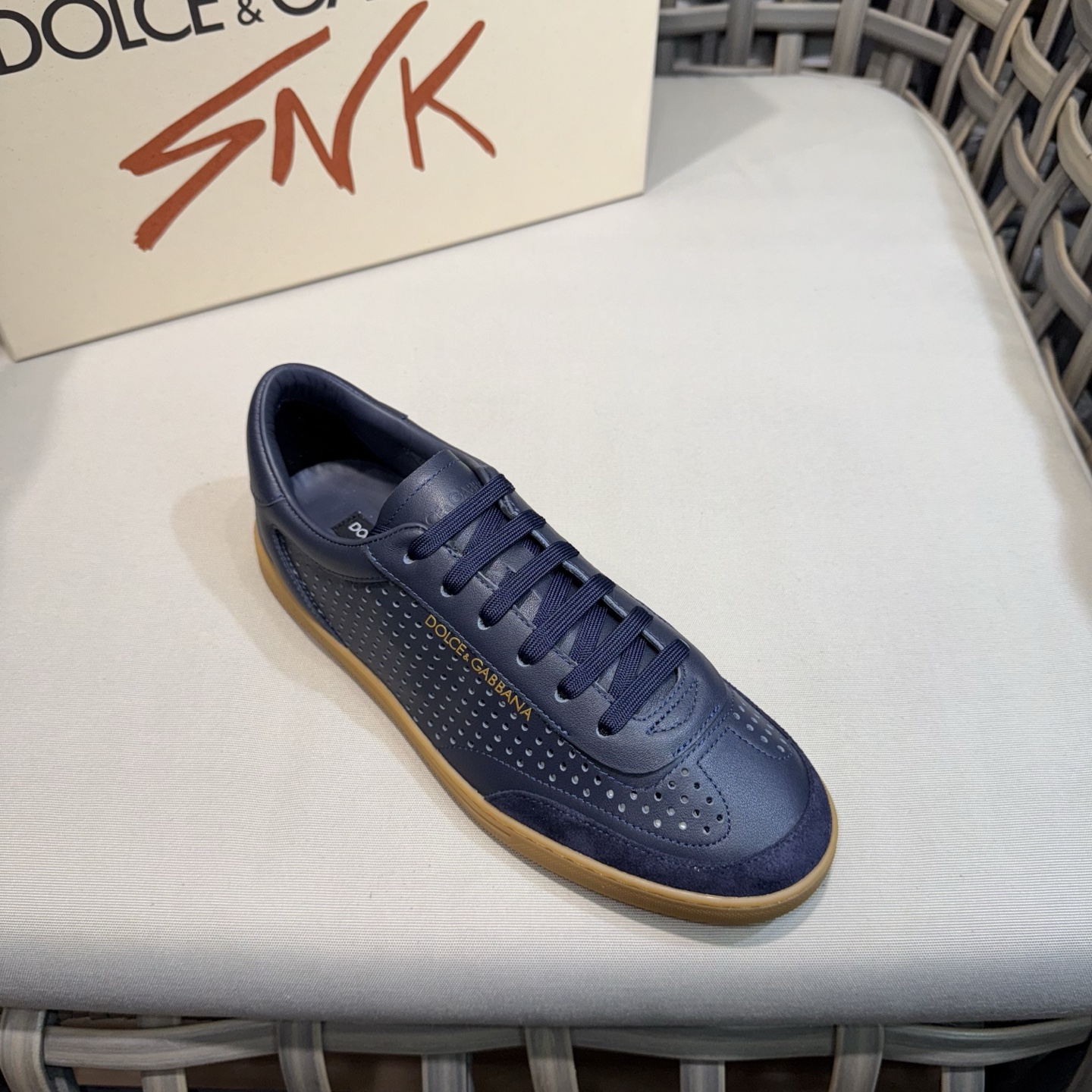 Dolce & Gabbana Men's Leather Sneakers - Perforated Design, Comfortable Fit 6 i1744525022560 1232 0 4