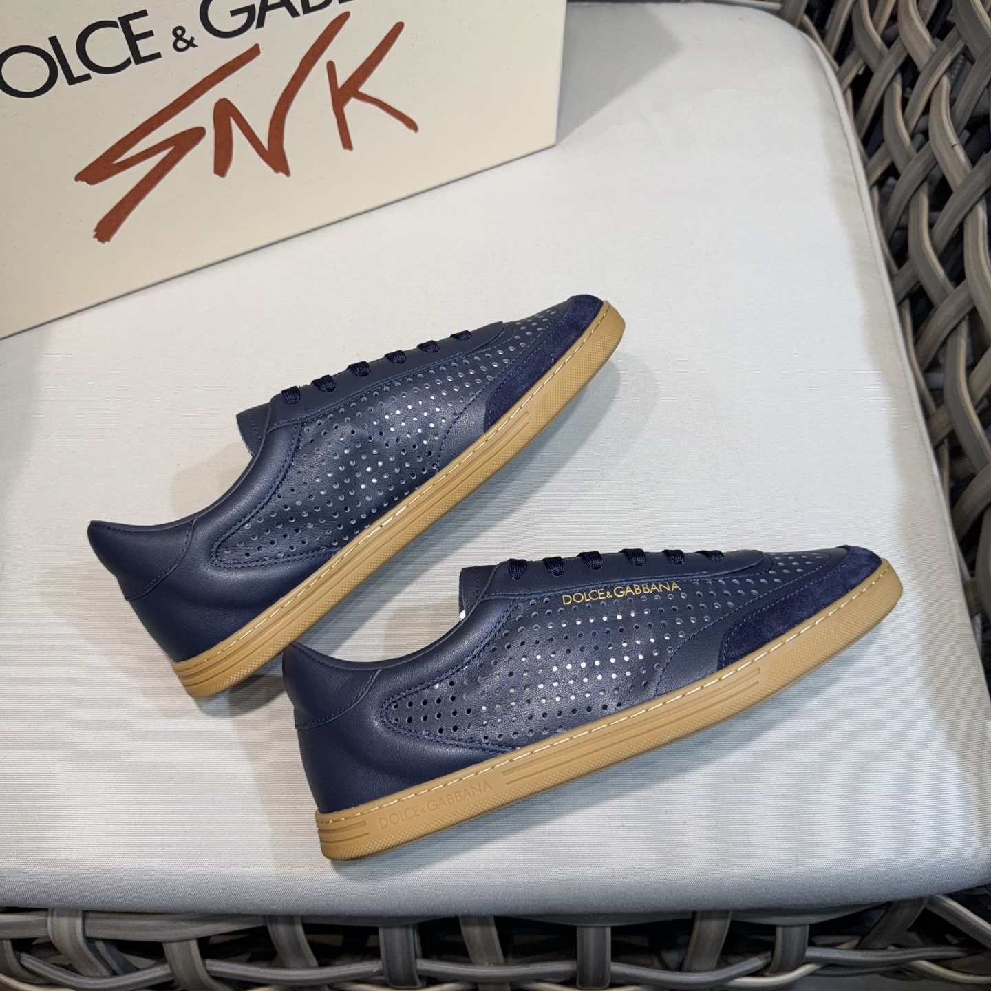 Dolce & Gabbana Men's Leather Sneakers - Perforated Design, Comfortable Fit 7 i1744525022616 1463 0 5