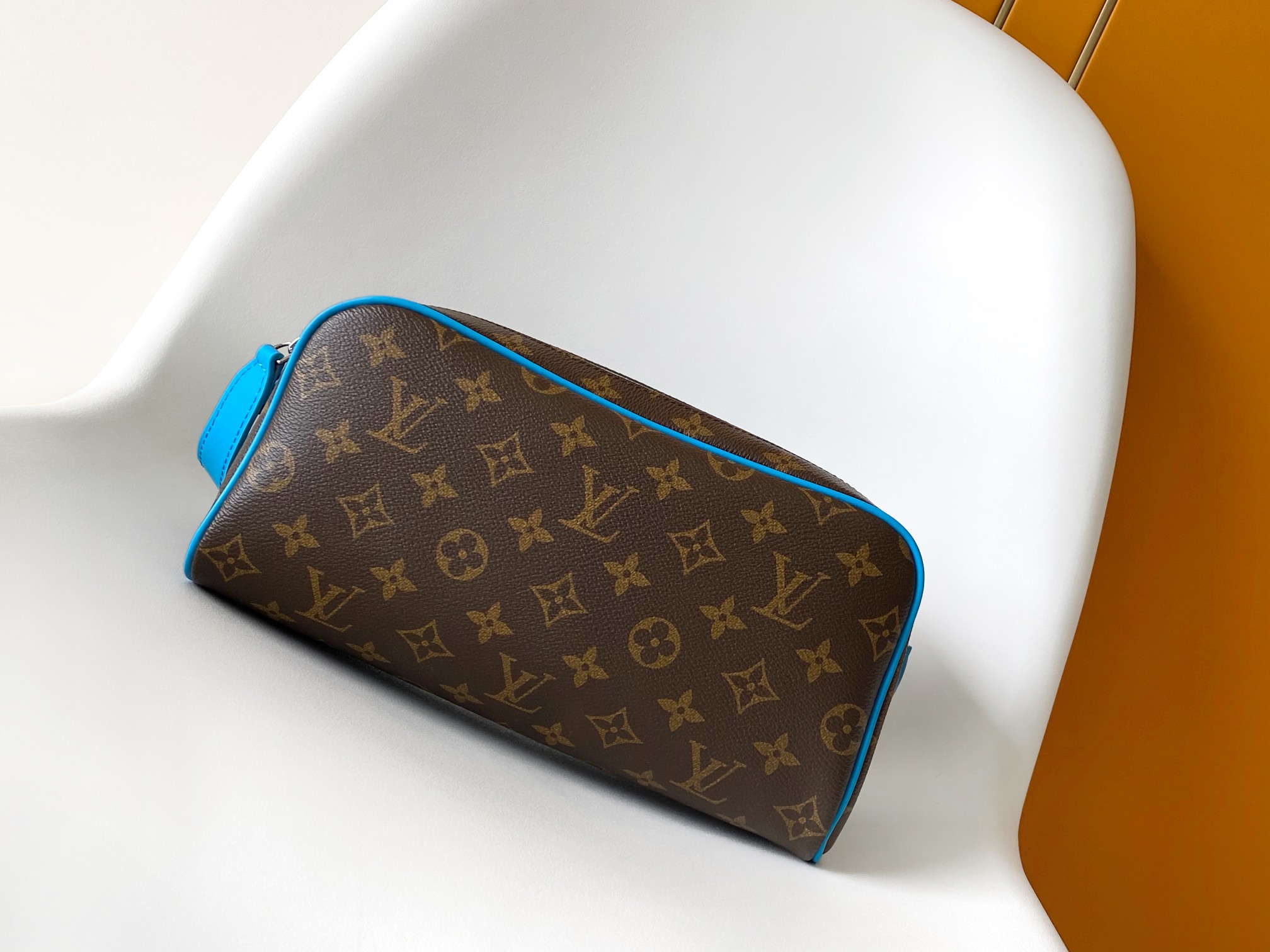 Louis Vuitton Monogram Eclipse Dopp Kit Travel Bag - Stylish and Durable