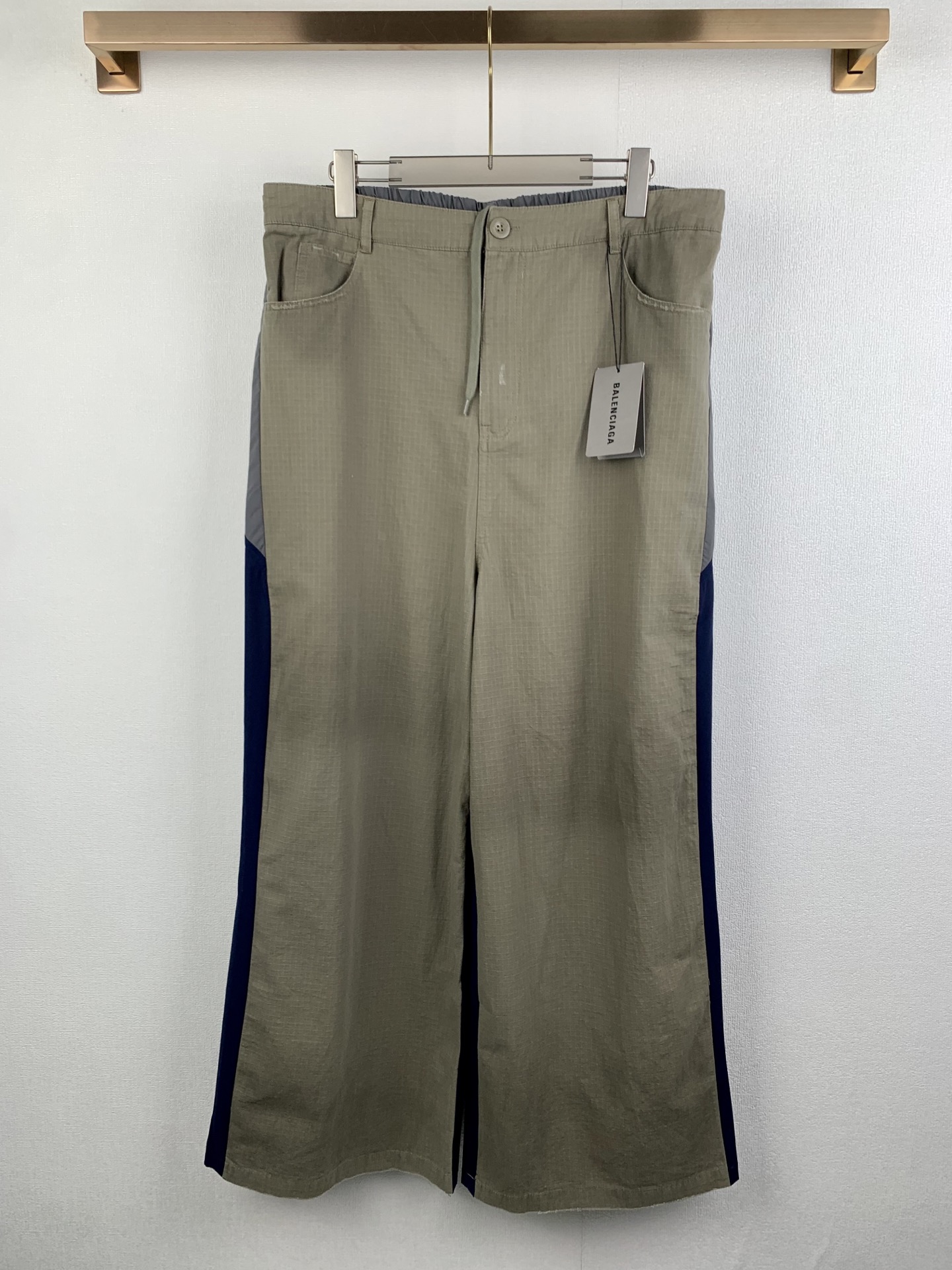 P215 (Pantalón) Balenciaga/Paris pantalones deportivos casuales de estilo retro con paneles combinados, unisex, holgado…