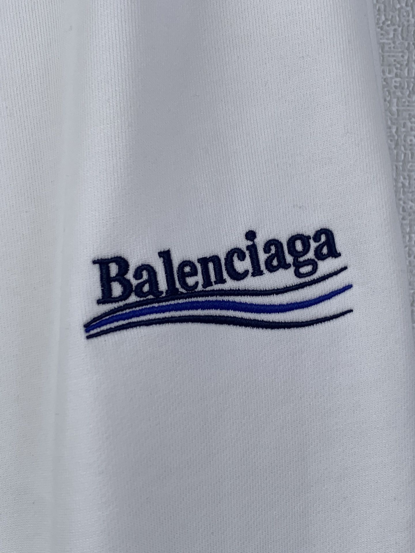 Balenciaga Balenciaga/巴黎世家 可乐波浪徽标刺绣松紧腰直筒运动裤休闲裤长裤
