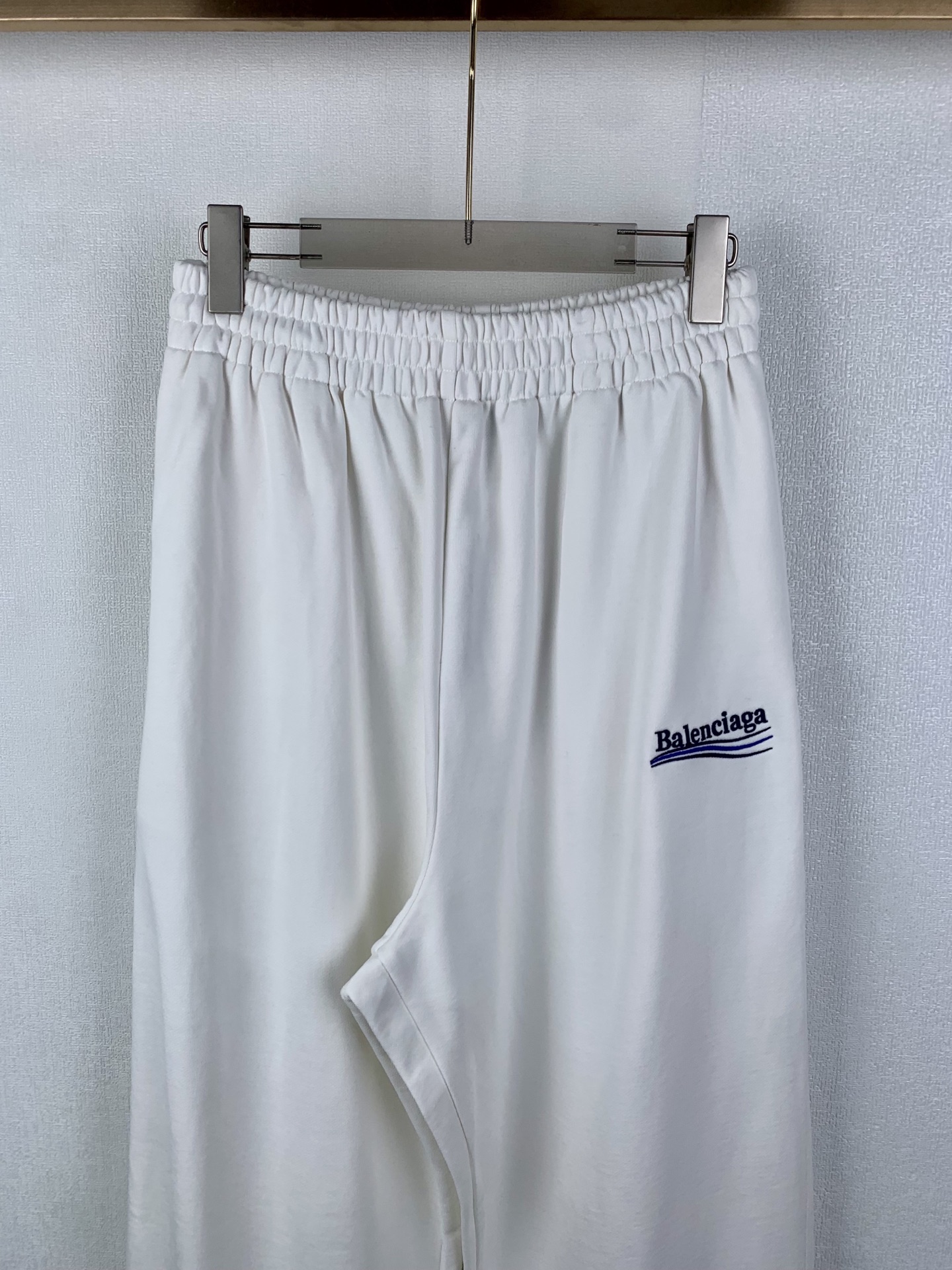 Balenciaga Balenciaga/巴黎世家 可乐波浪徽标刺绣松紧腰直筒运动裤休闲裤长裤