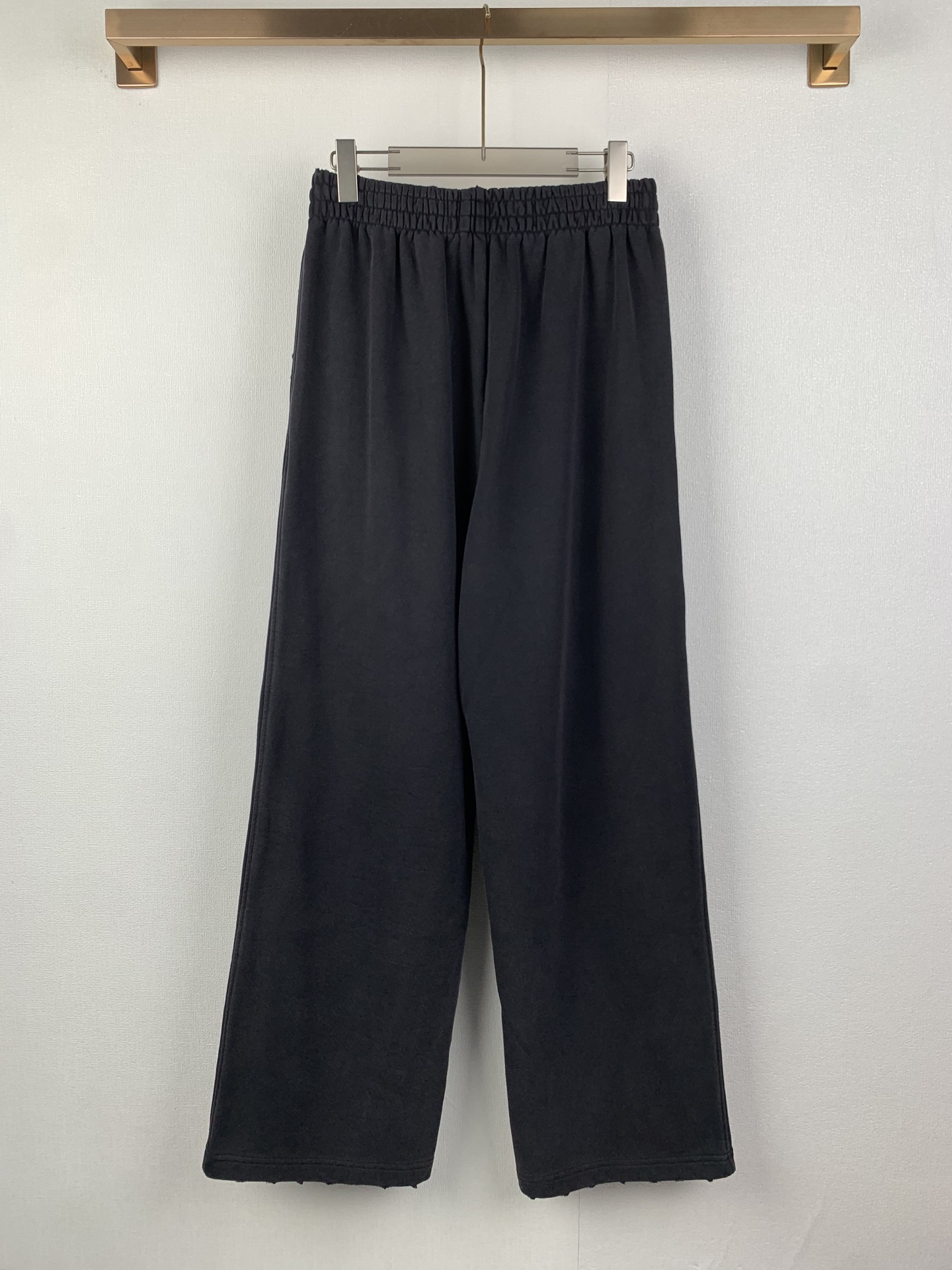 Balenciaga Balenciaga/巴黎世家 可乐波浪徽标刺绣松紧腰直筒运动裤休闲裤长裤
