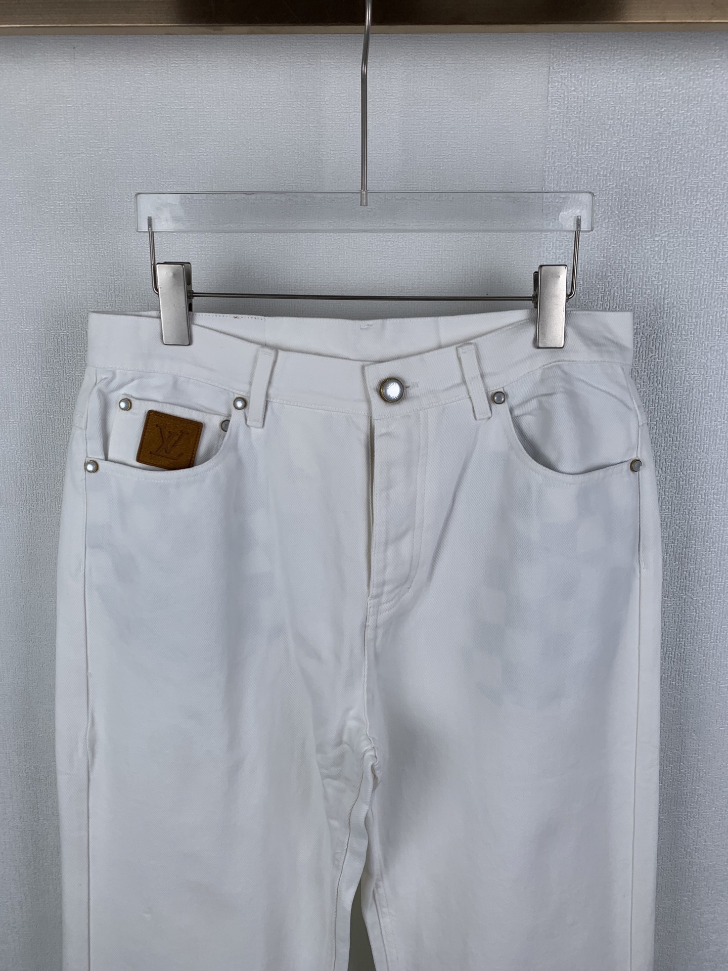 Louis Vuitton LOUIS VUITTON 路易 LV 25SS刺绣直筒滑板牛仔裤