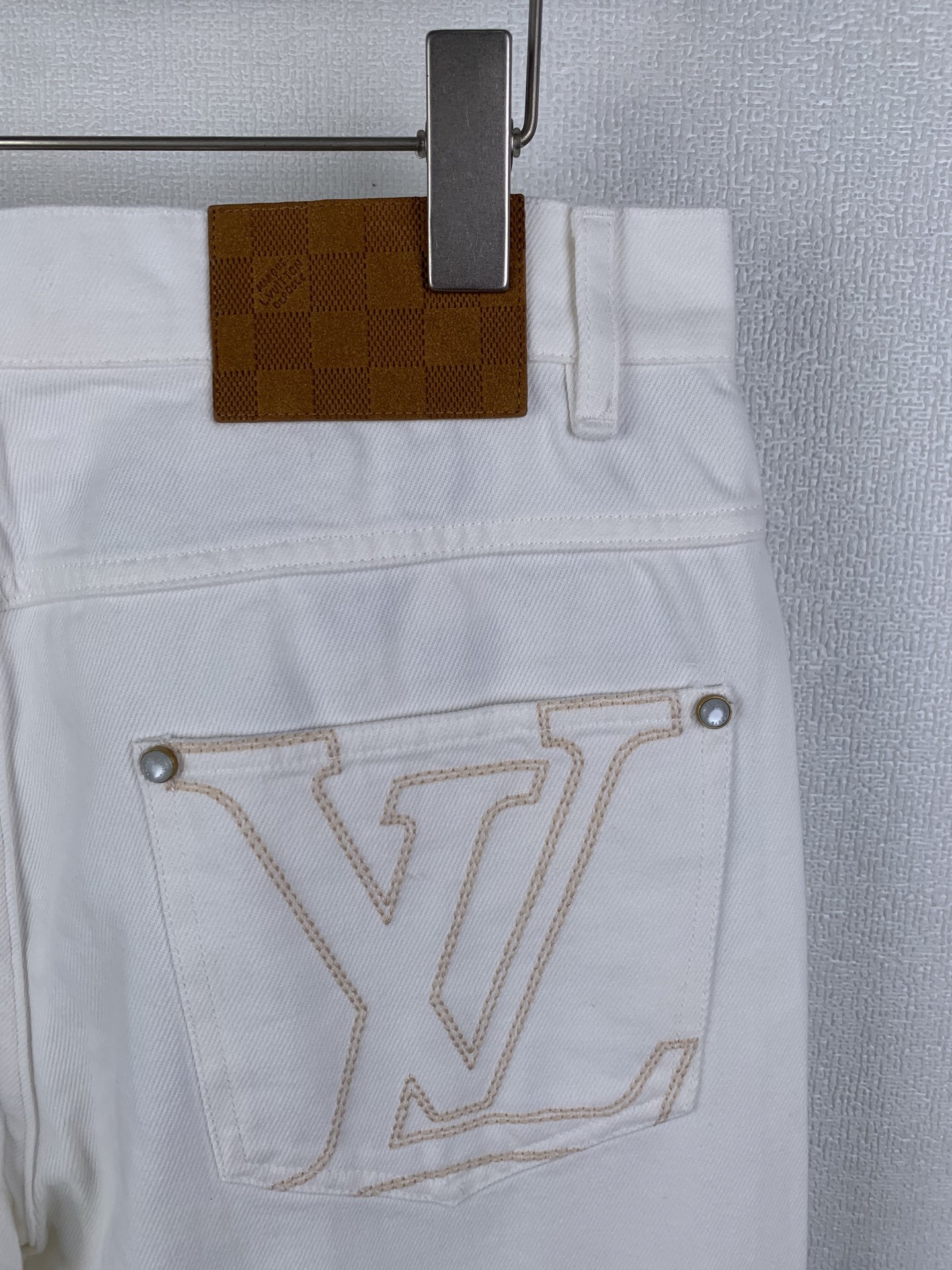 Louis Vuitton LOUIS VUITTON 路易 LV 25SS刺绣直筒滑板牛仔裤